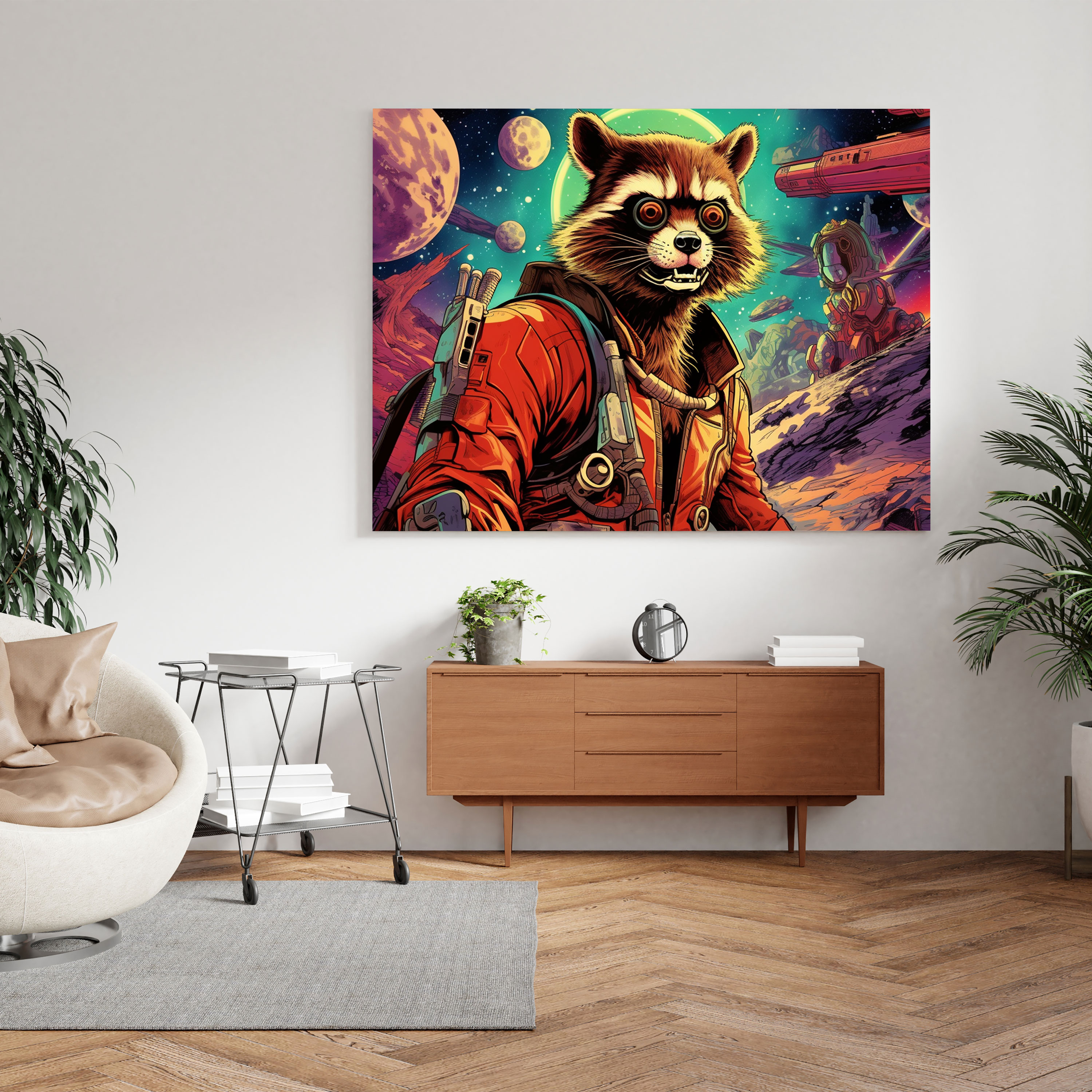 Marvel Duvar Dekorasyonu: Retro Guardians Of The Galaxy - Vintage Dokunuş Kozmik Maceralar Retro Çizgi Roman Tasarımı