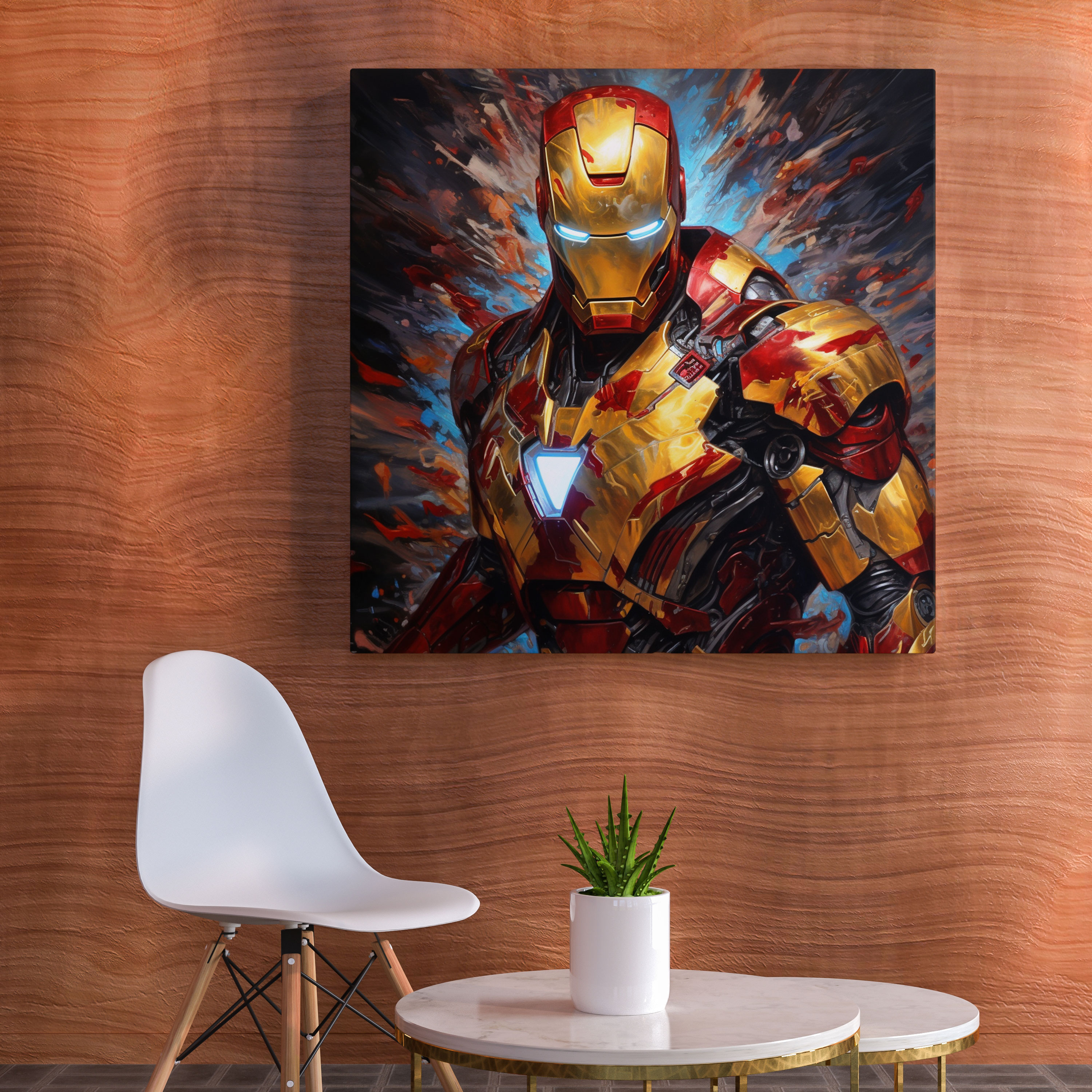 Marvel Abstract Wall Decoration - Marvel, Wall Art, Wall Decoration, Iron Man