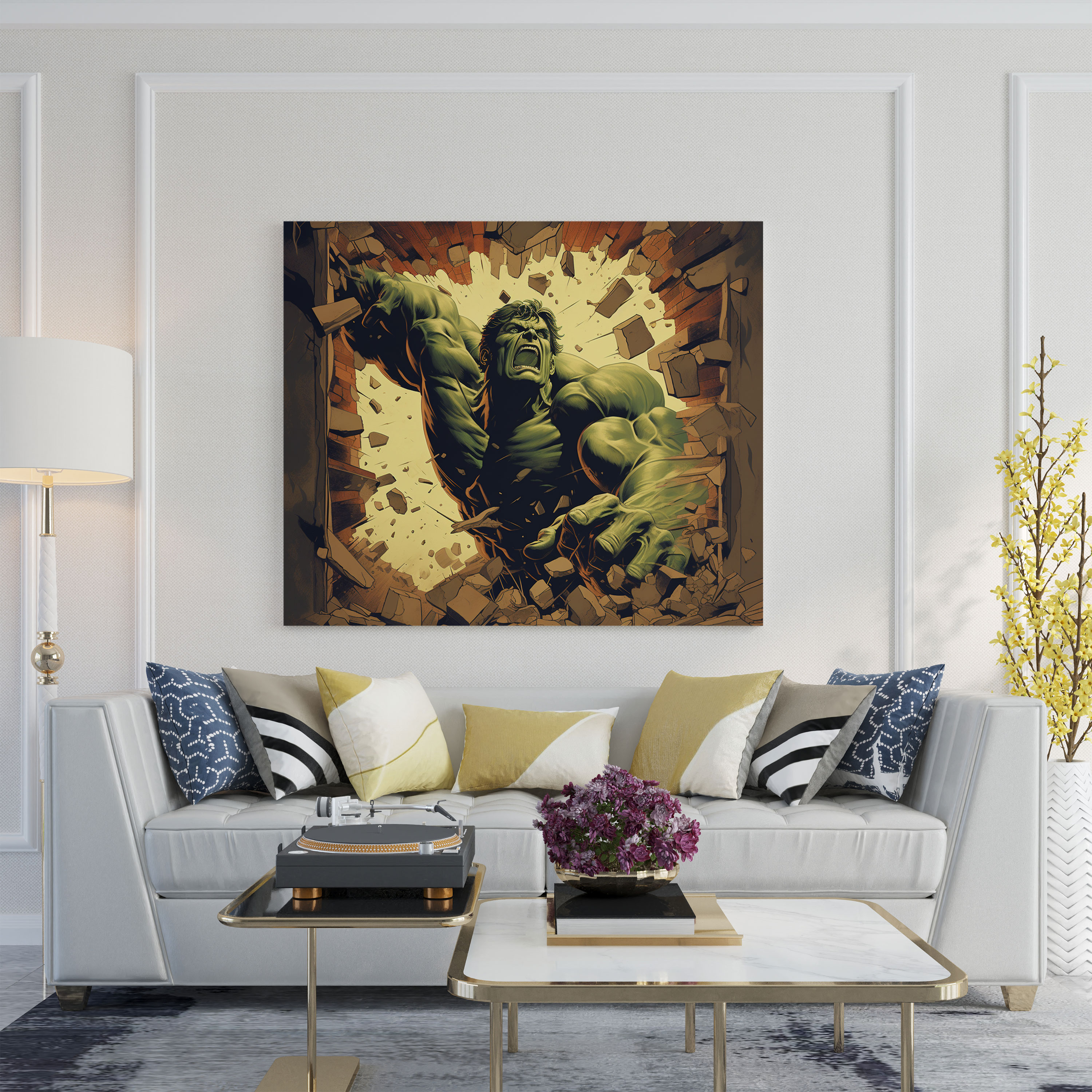 Marvel Retro Poster Canvas Print - Marvel, Wall Art, Canvas Wall Art, Home Decoration