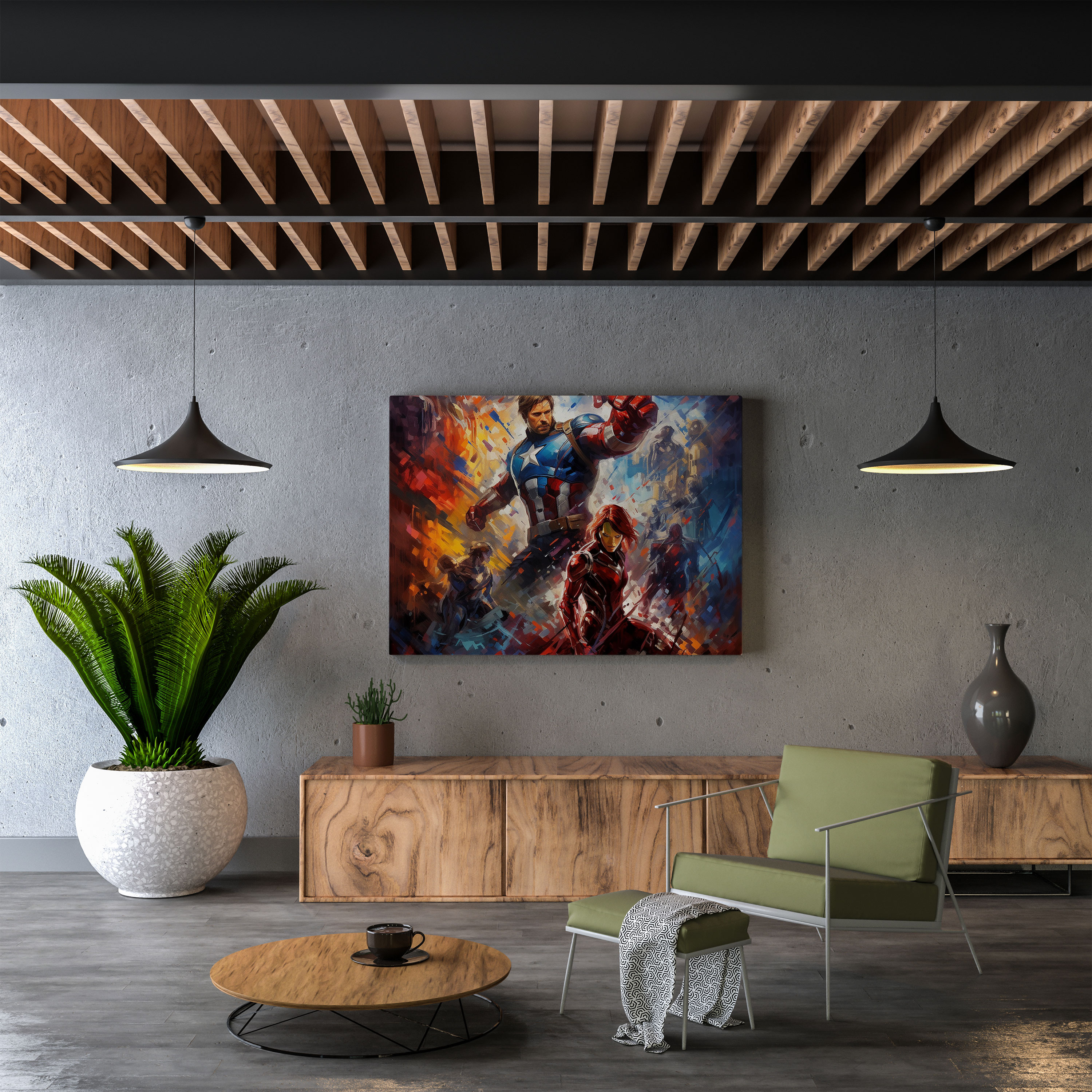 Marvel Wall Art - Marvel, Abstract Art, Wall Art, Home Decoration