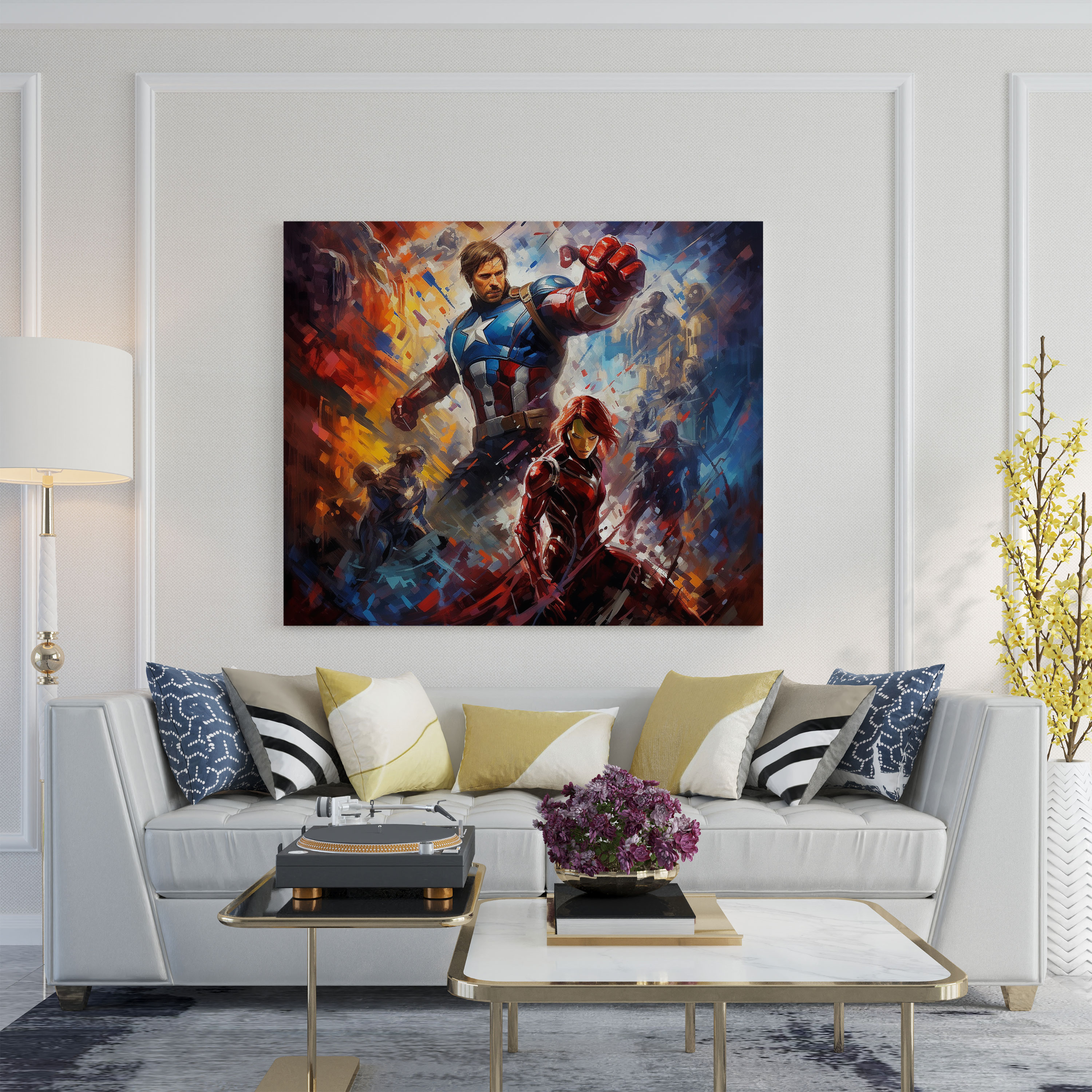 Marvel Wall Art - Marvel, Abstract Art, Wall Art, Home Decoration