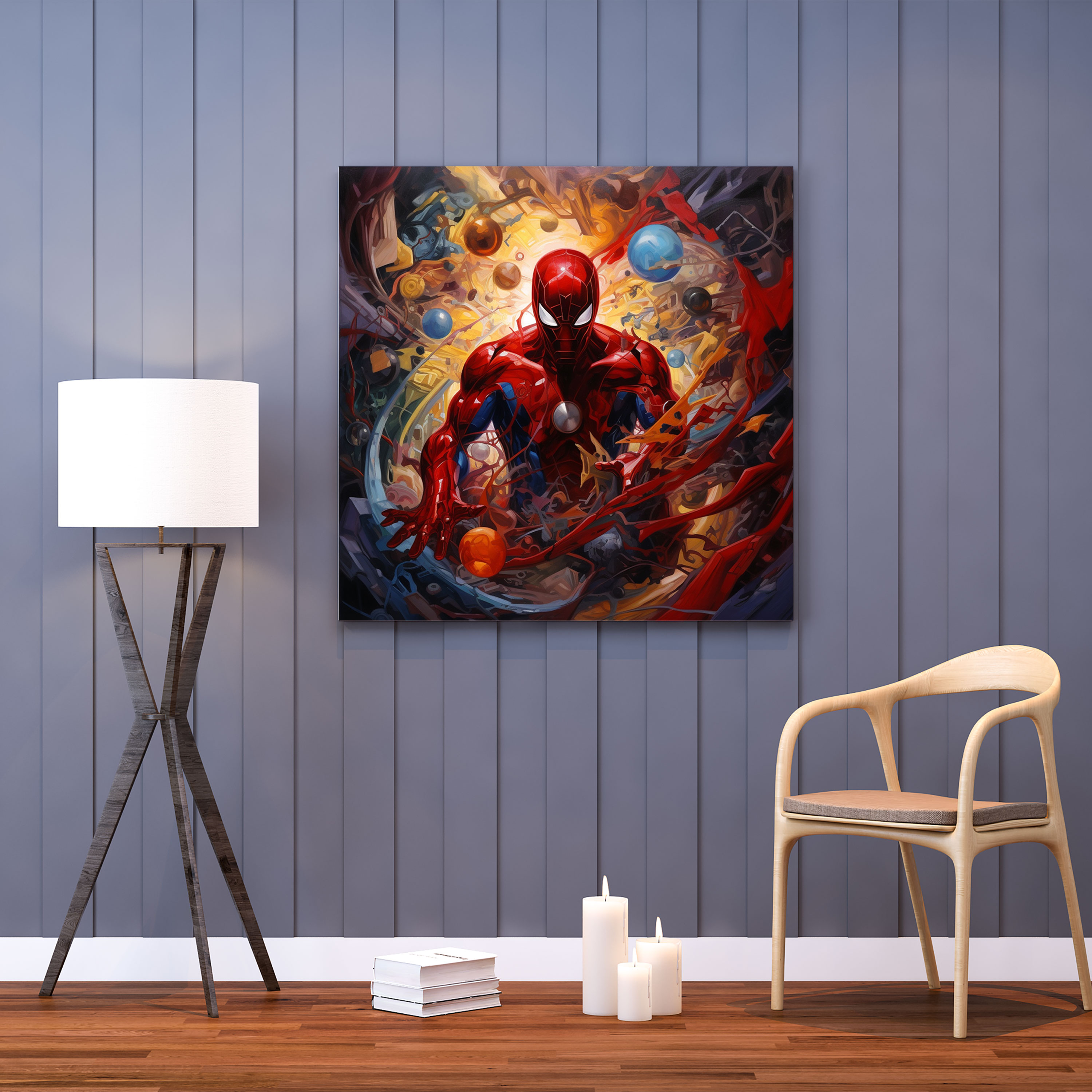 Marvel Duvar Dekorasyonu - Marvel Gerçeküstü Başyapıt Duvar Dekorasyonu Canlı Renkler