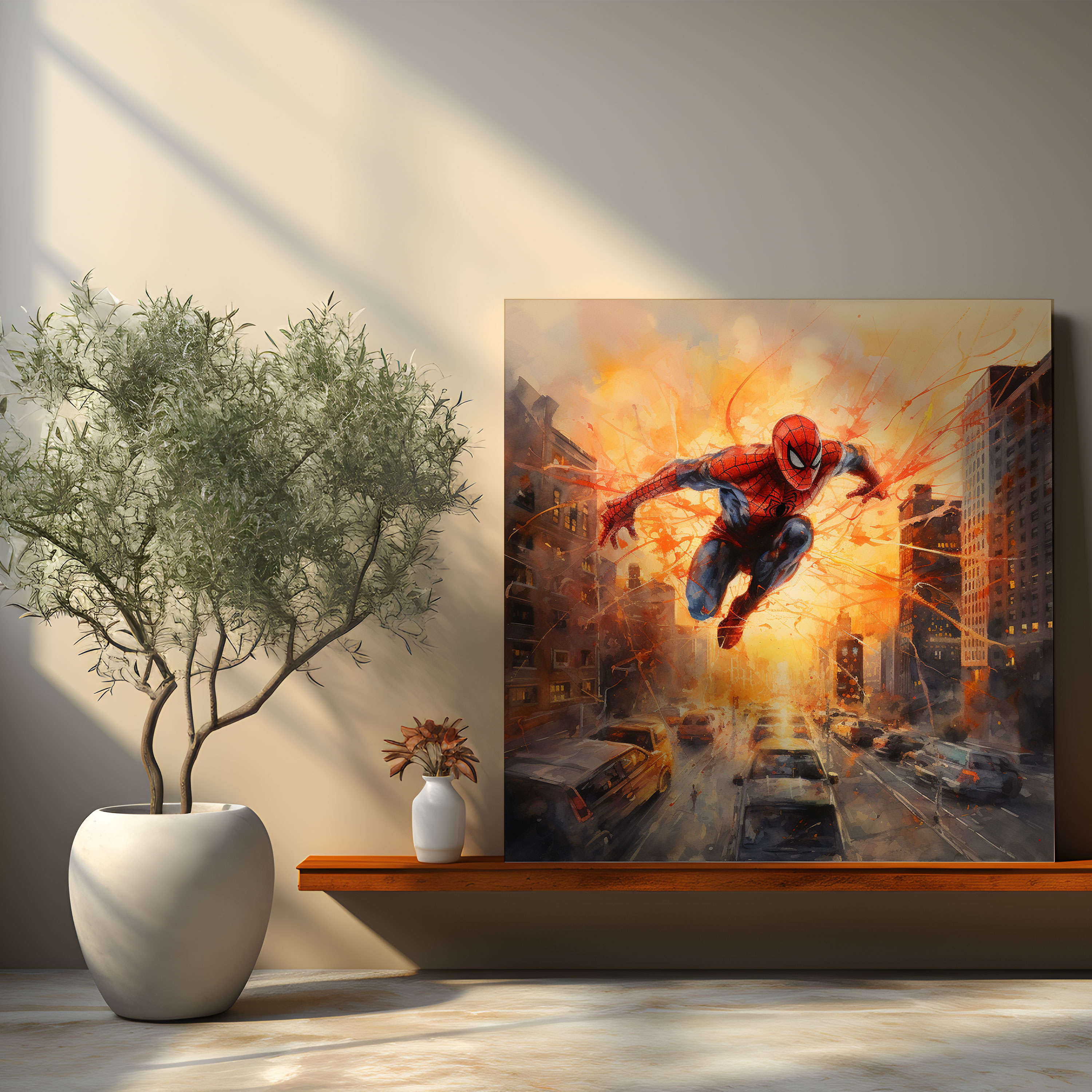 Marvel Spider-Man Canvas Print - Marvel, Marvel, Wall Decoration, New York City