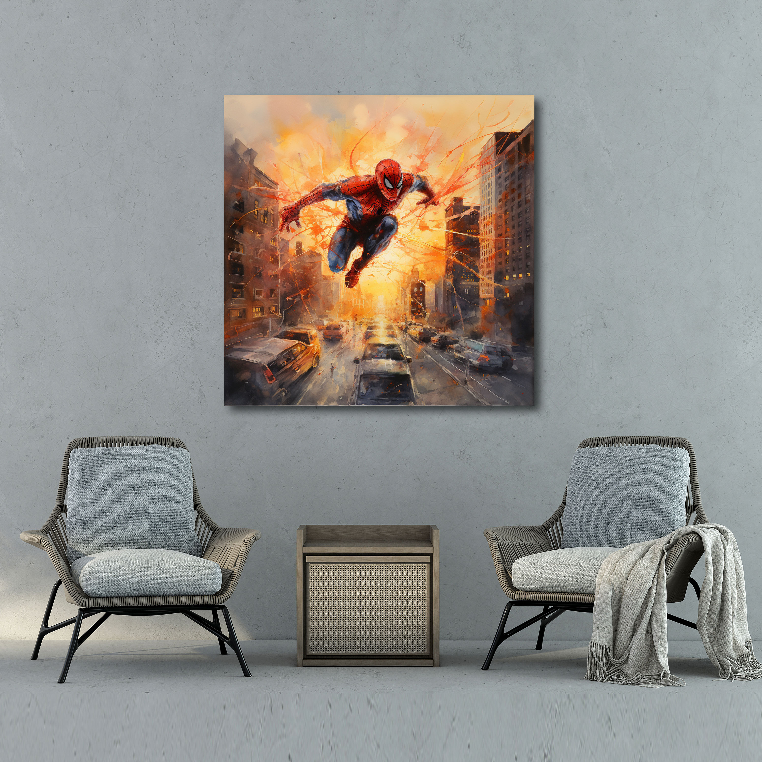 Marvel Spider-Man Canvas Print - Marvel, Marvel, Wall Decoration, New York City