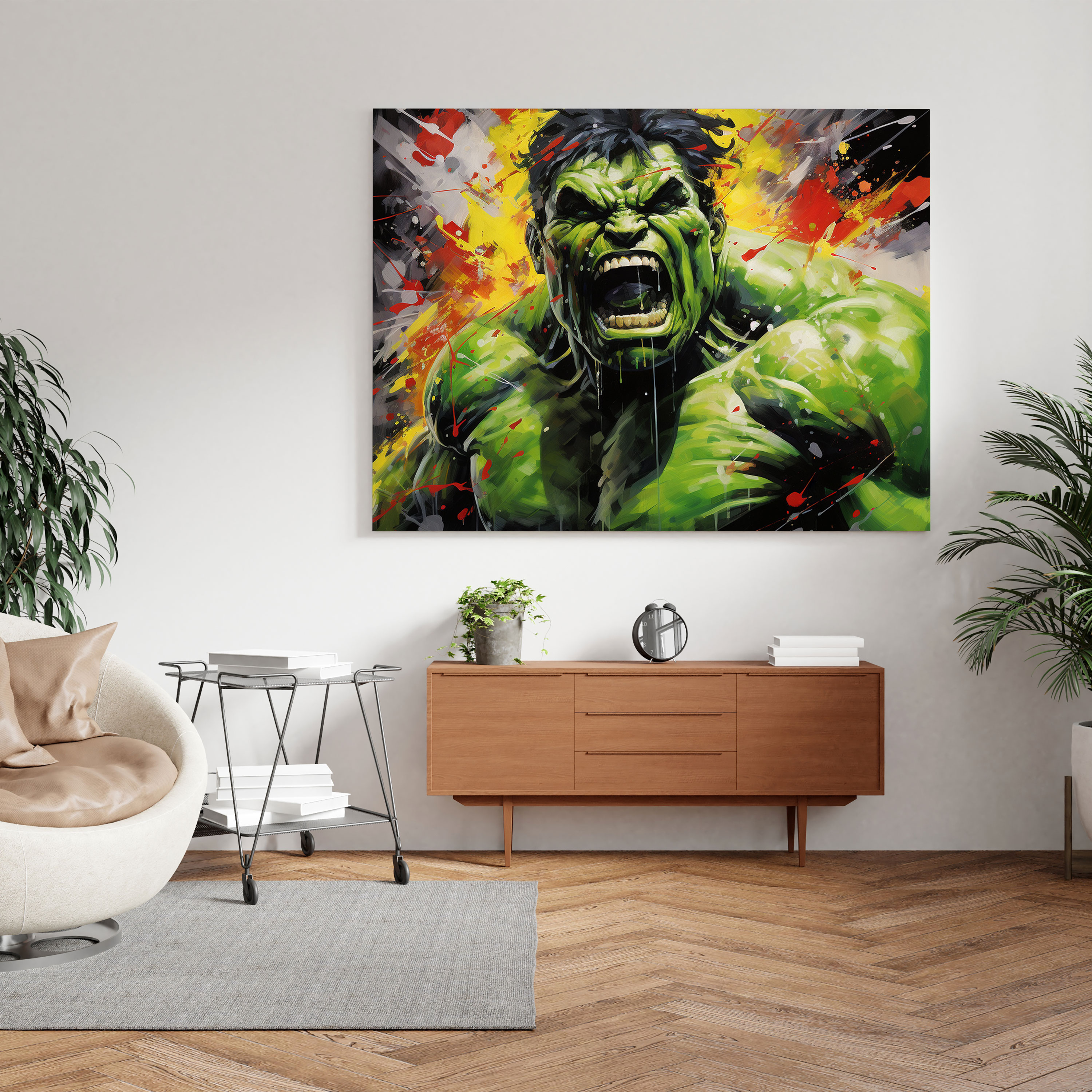 Marvel Hulk Kanvas Tablo - Duvar Sanatı Hulk