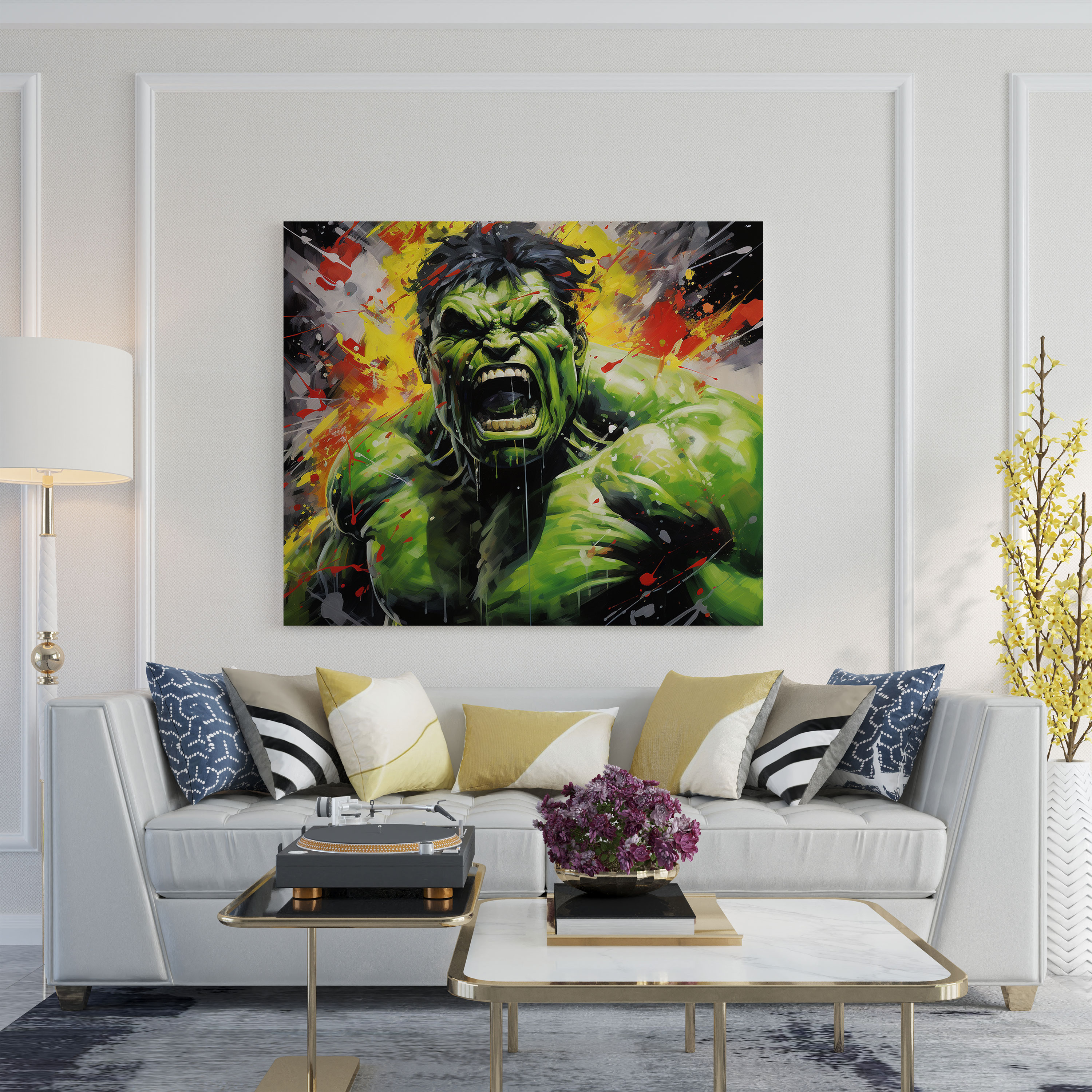 Marvel Hulk Kanvas Tablo - Duvar Sanatı Hulk