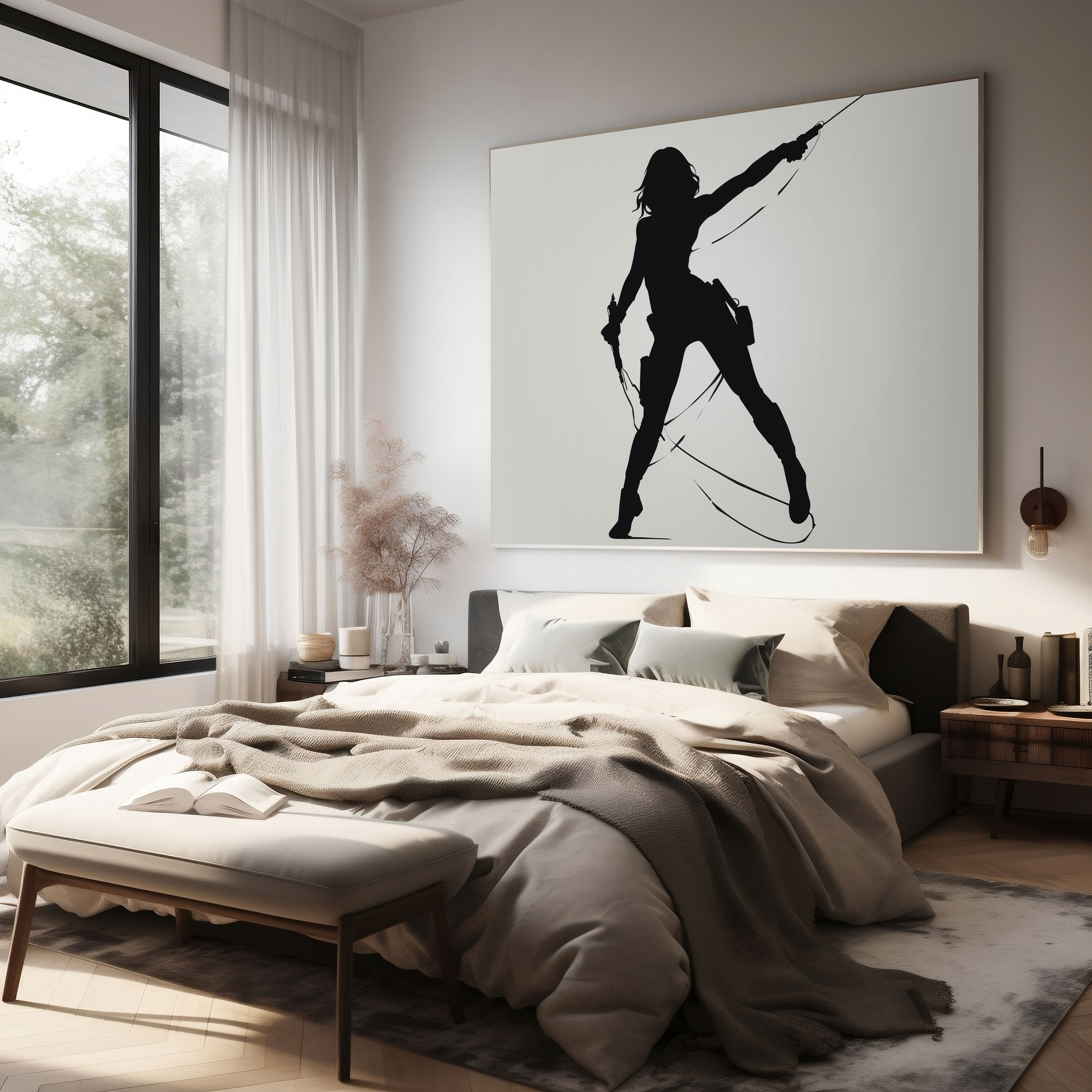 Marvel Black Widow Wall Art - Marvel, Wall Decoration, Minimalist Design, Home Decoration