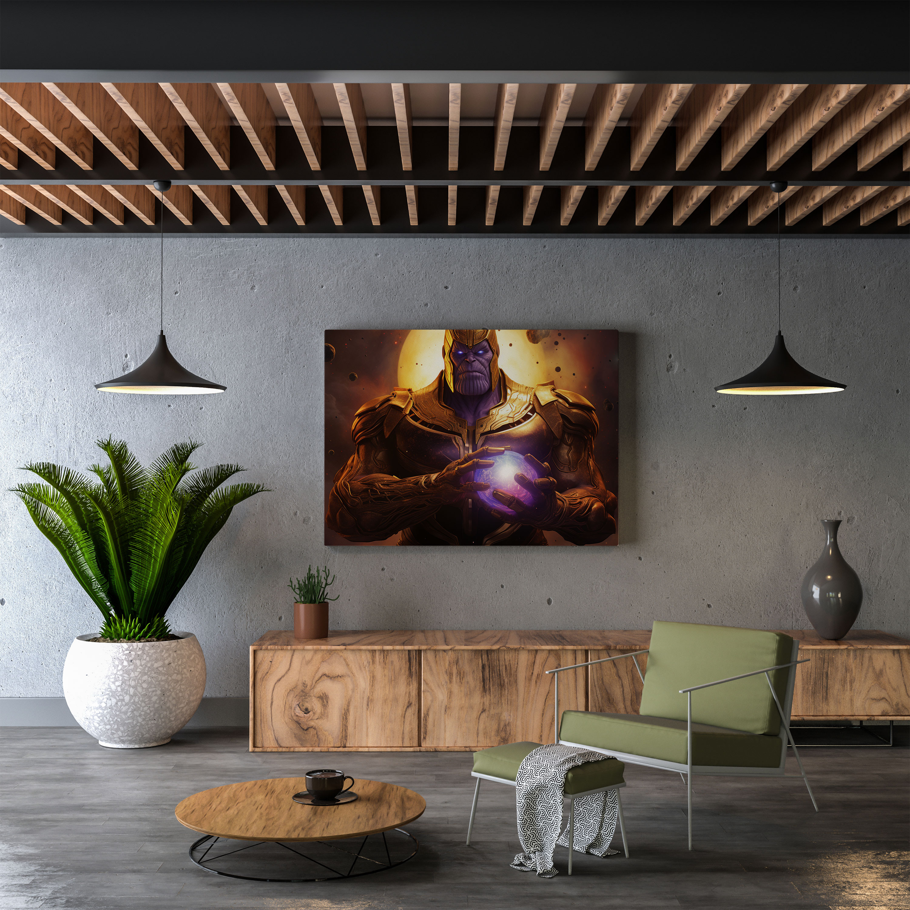 Marvel Thanos Canvas Print - Marvel, Canvas, Canvas Print, Wall Decoration