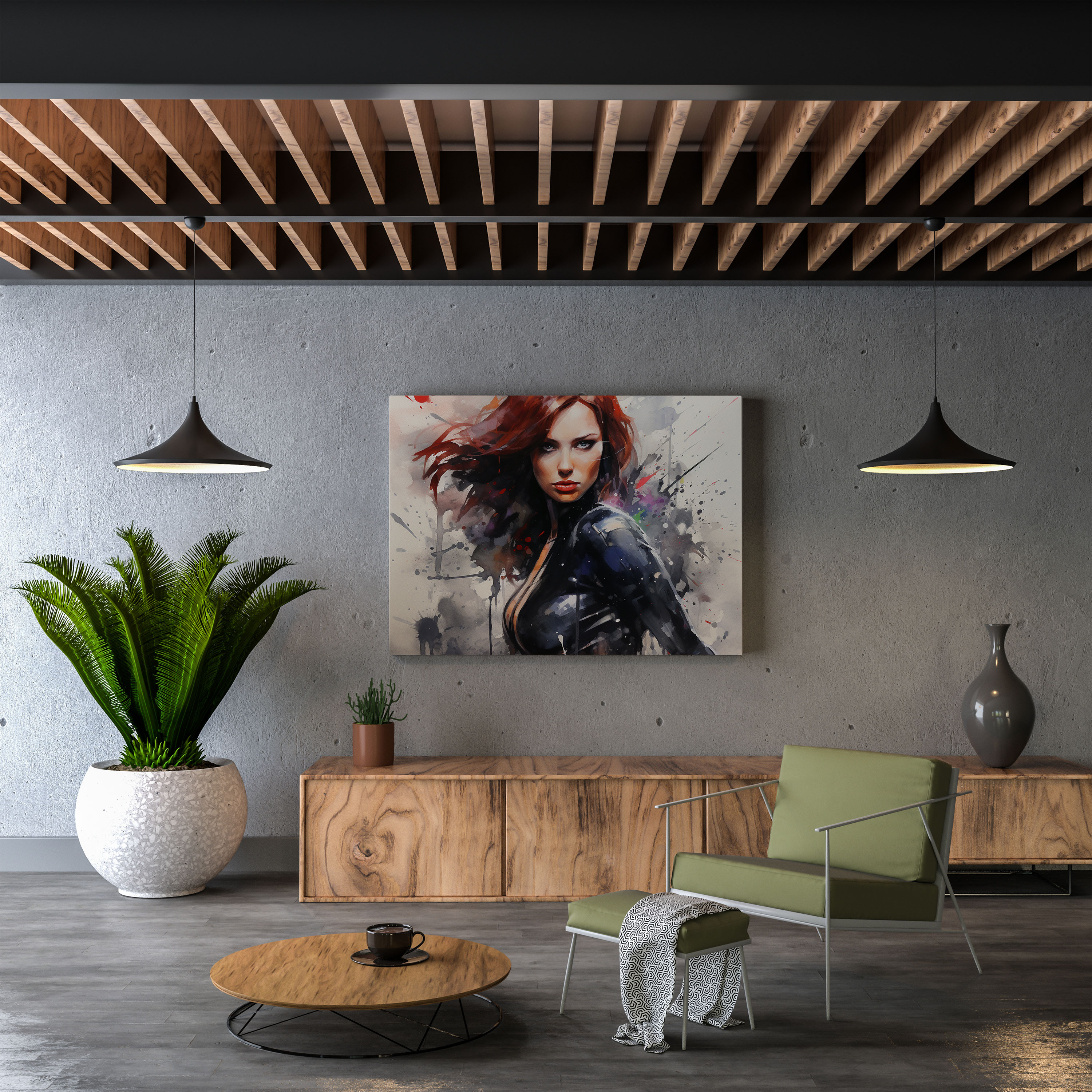 Marvel Wall Art - Watercolor Painting Style - Marvel, Marvel, Strength, Elegance
