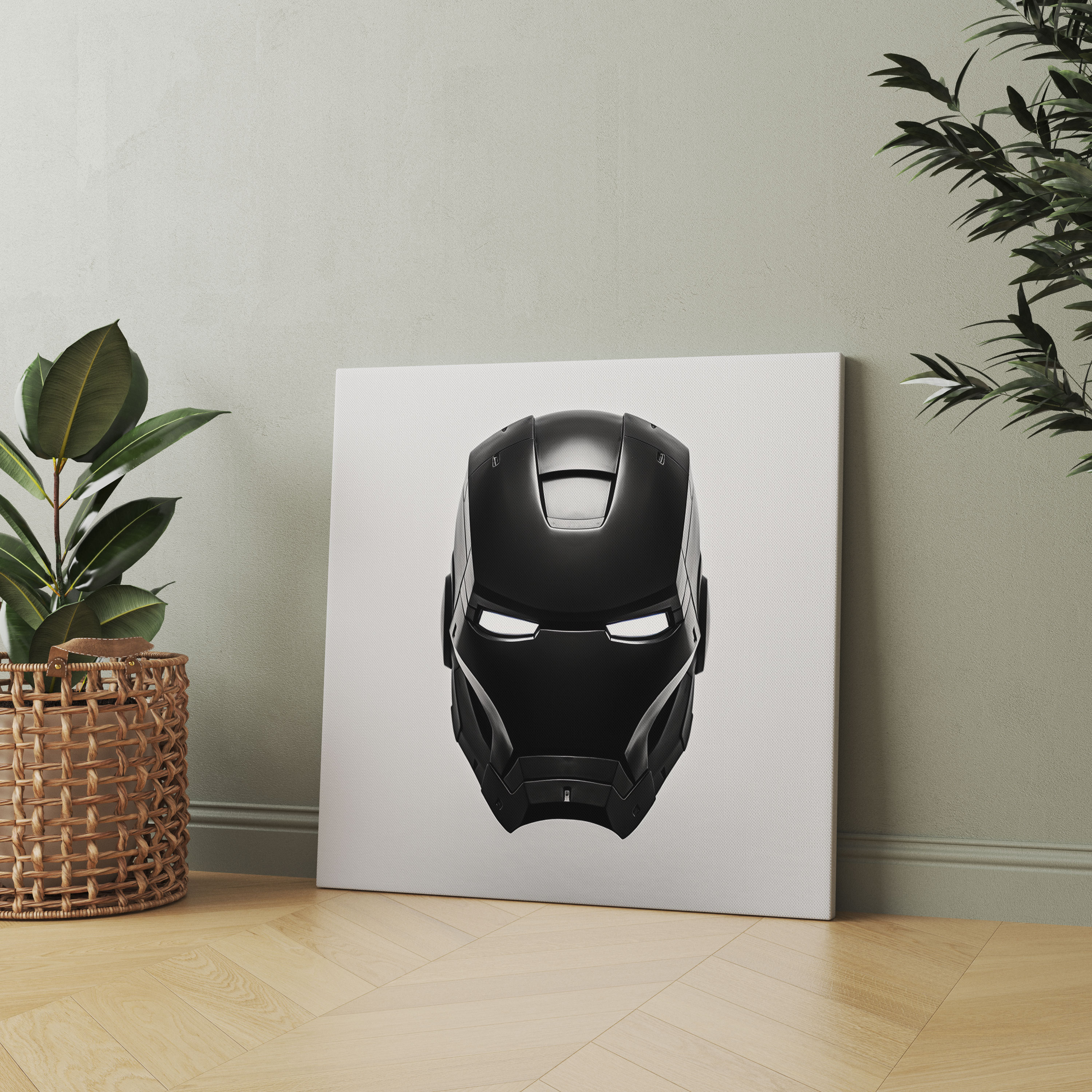 Marvel Wall Decoration - Minimalist Iron Man Canvas Print - Marvel, Canvas Wall Art, Canvas, Sleek