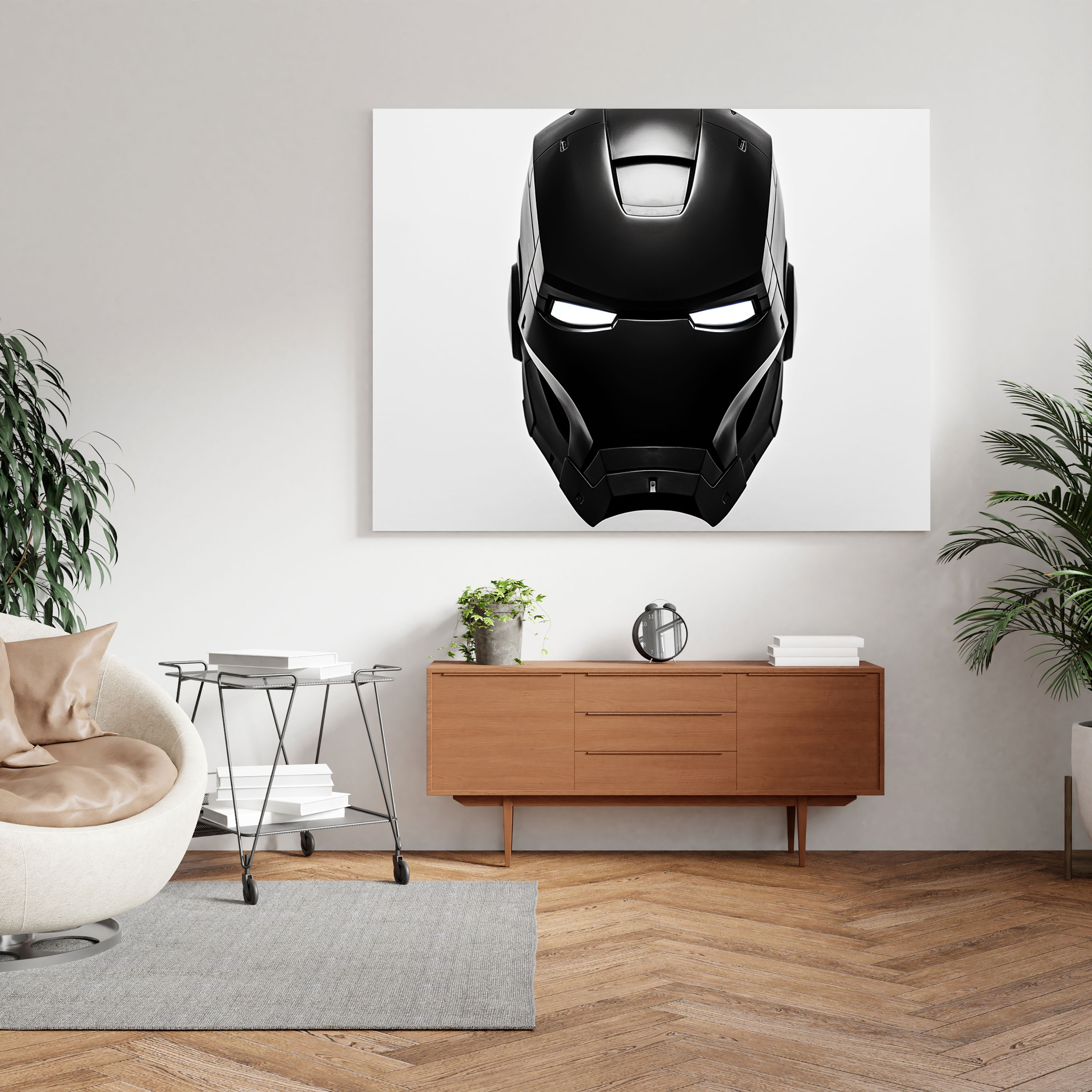 Marvel Wall Decoration - Minimalist Iron Man Canvas Print - Marvel, Canvas Wall Art, Canvas, Sleek