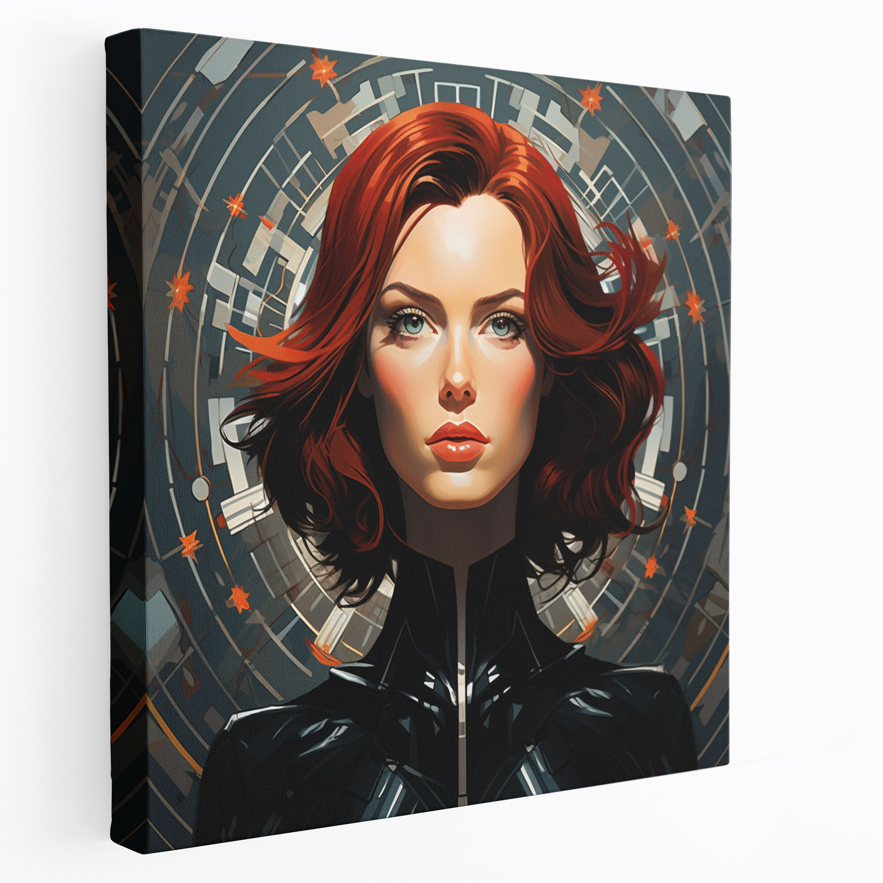 Marvel Wall Art - Digital Black Widow Canvas Print - Marvel, Sleek, Wall Art, Home Decoration