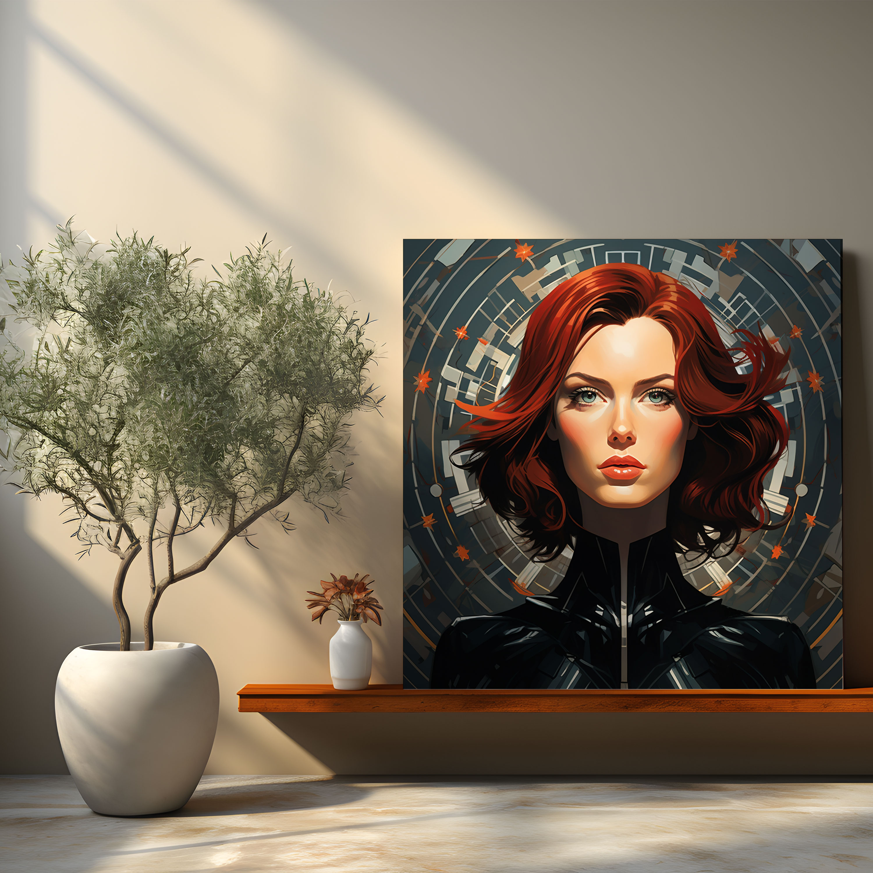 Marvel Wall Art - Digital Black Widow Canvas Print - Marvel, Sleek, Wall Art, Home Decoration
