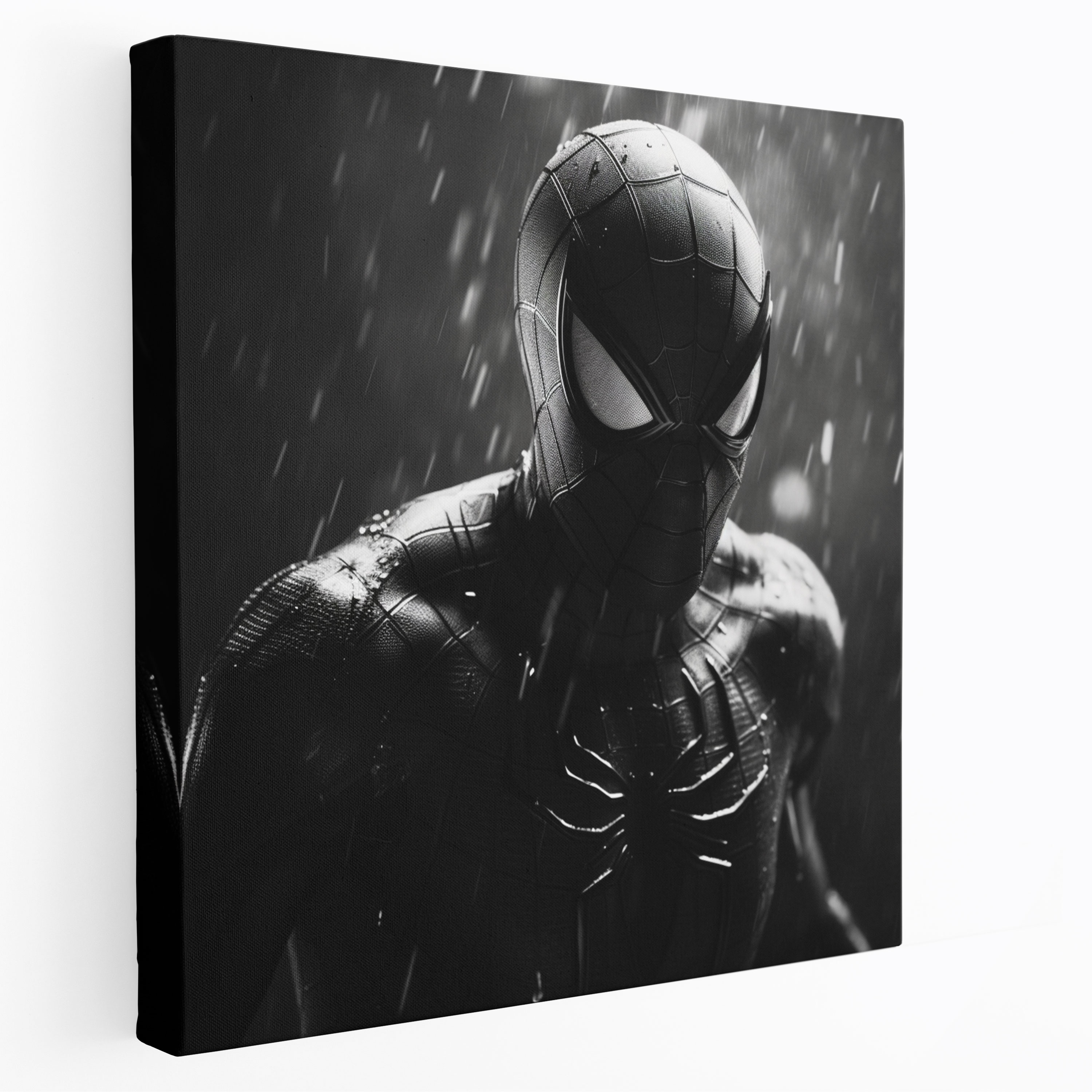 Marvel Canvas Print - Spider-Man Portrait Wall Art - Marvel, Wall Decoration, Black And White, Spider-Man