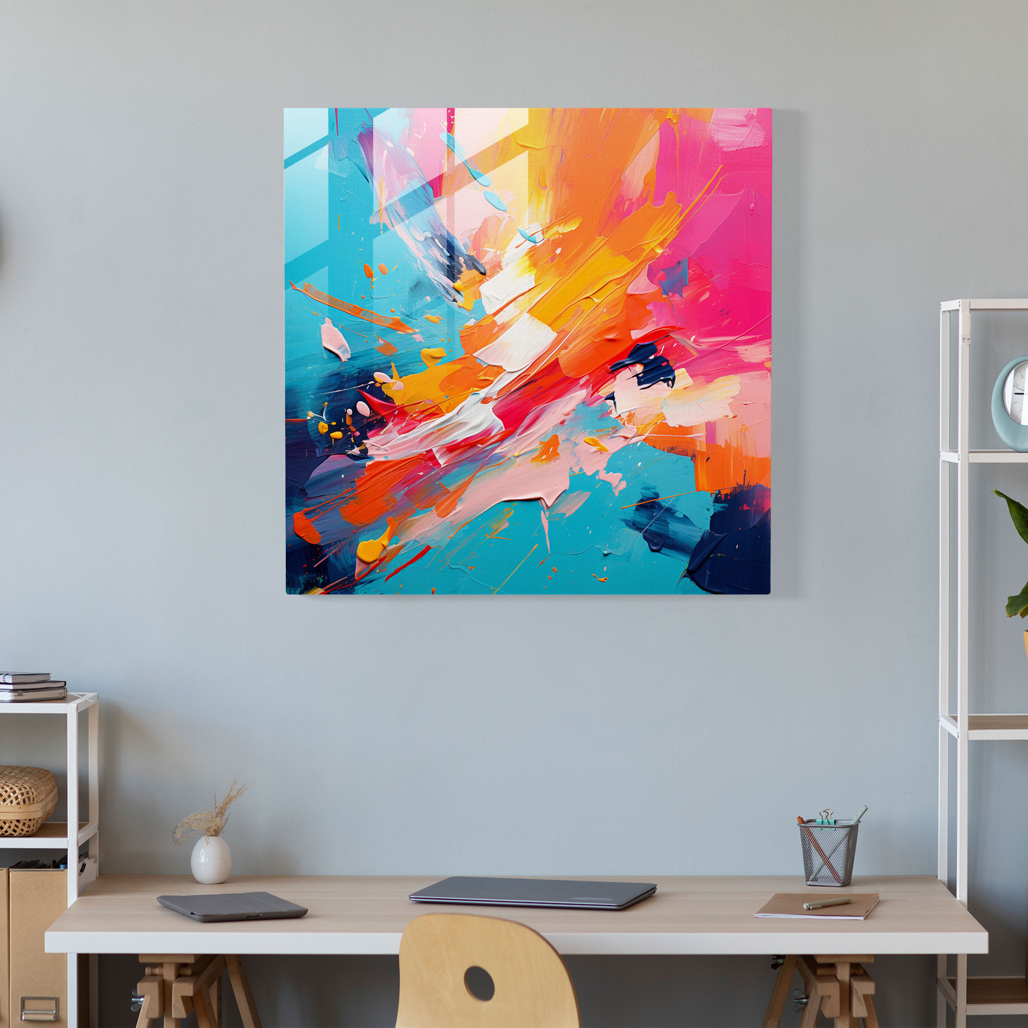 Motivational Glass Print - Bold Brushstrokes - Motivational, Glass Print, Glass Art, Modern Art