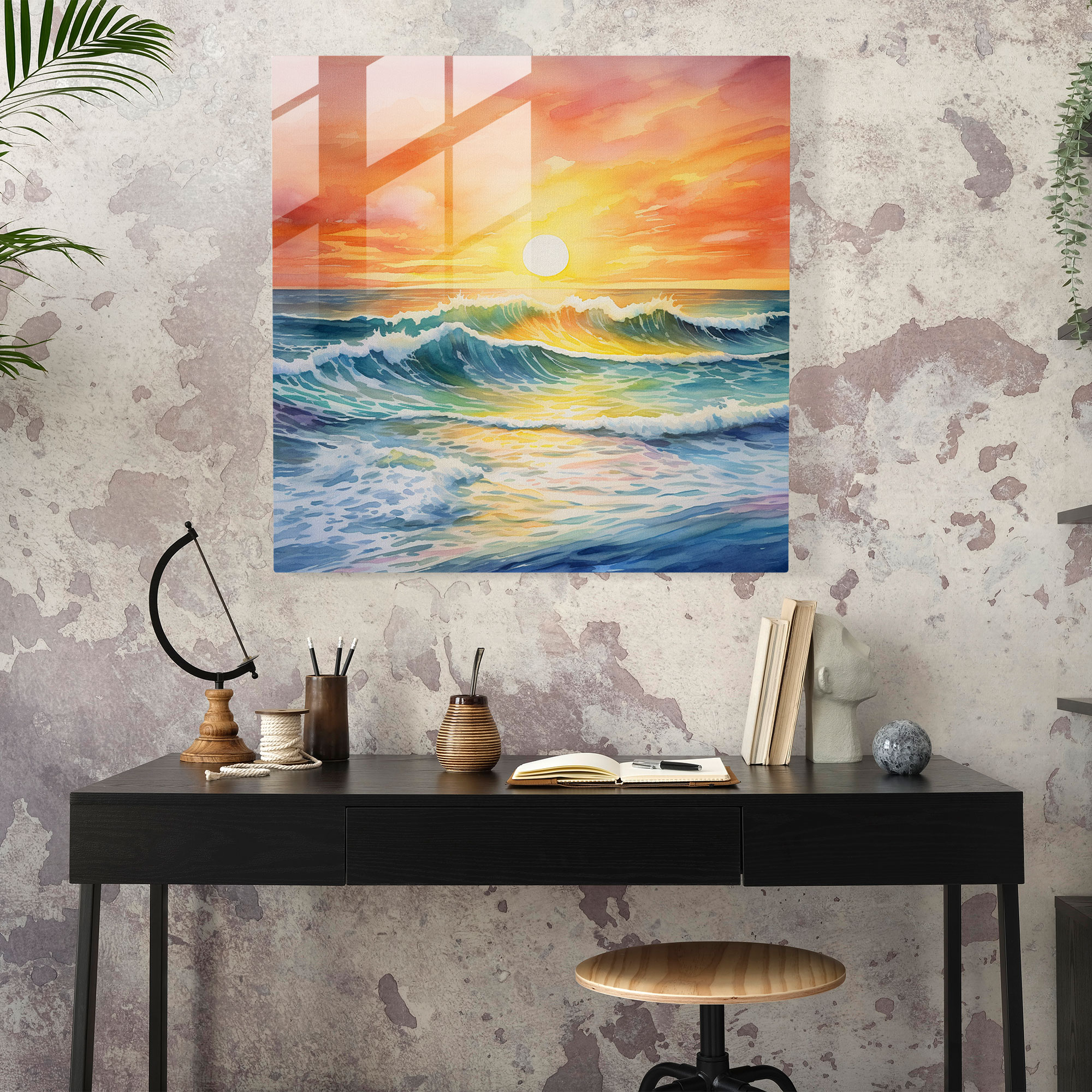 Motivational Glass Wall Art - Motivational, Home Decoration, Glass Art, Modern Art