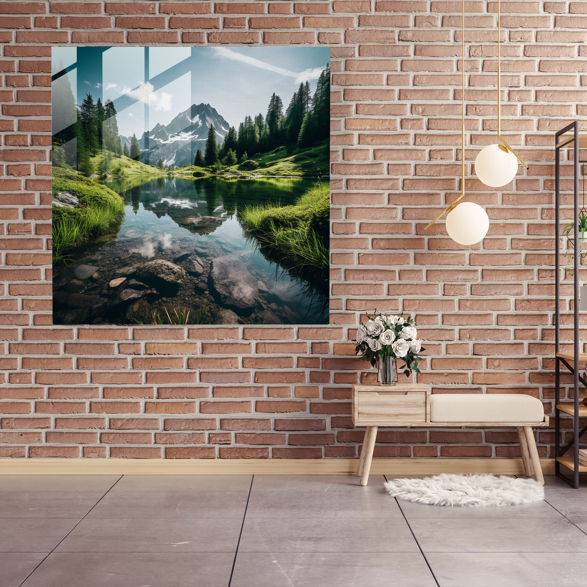 Motivational Glass Print - Motivational, Glass Art, Serene Nature Photograph, Wall Decoration
