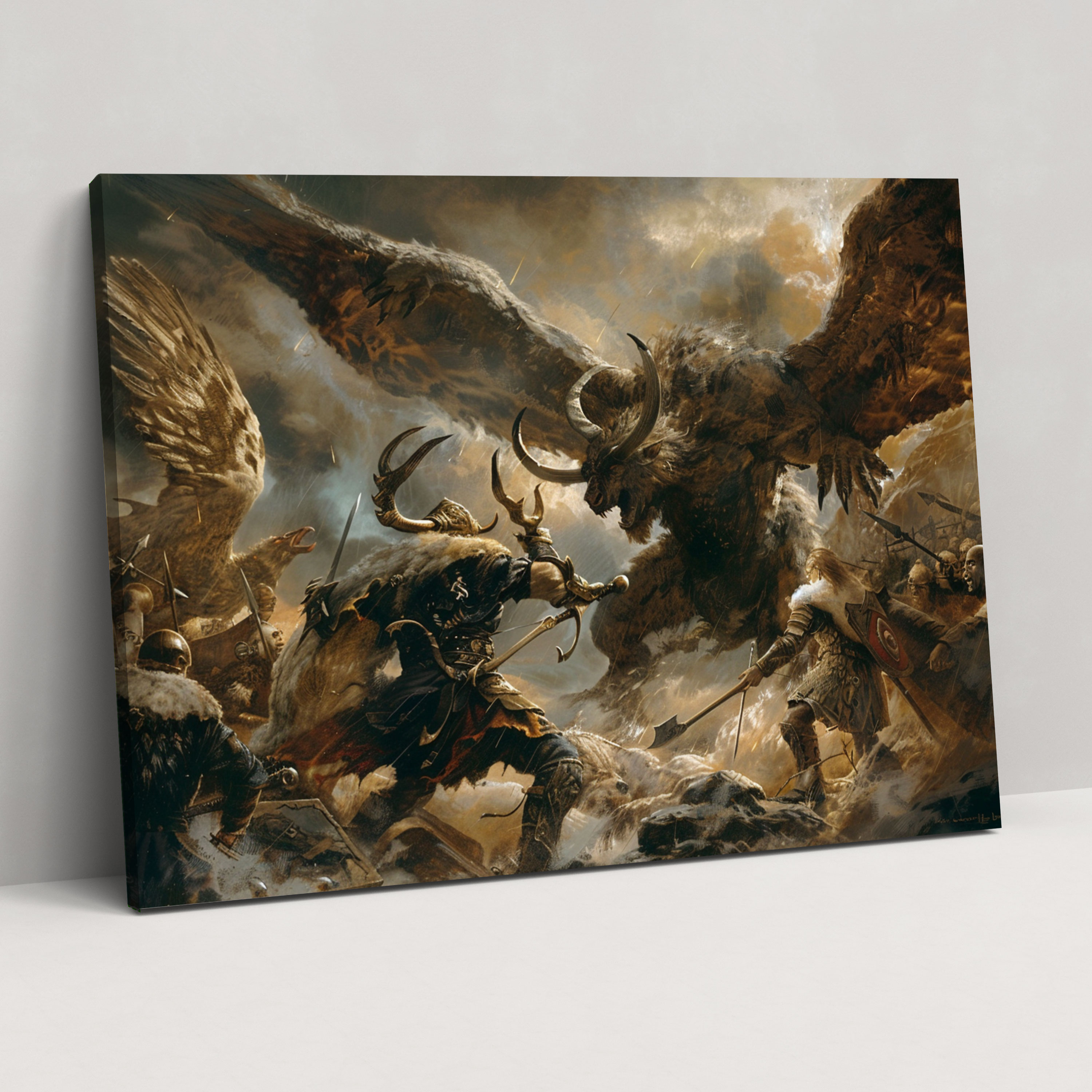Norse Mythology Wall Art - Mythology, Home Decoration, Canvas Wall Art, Wall Decoration