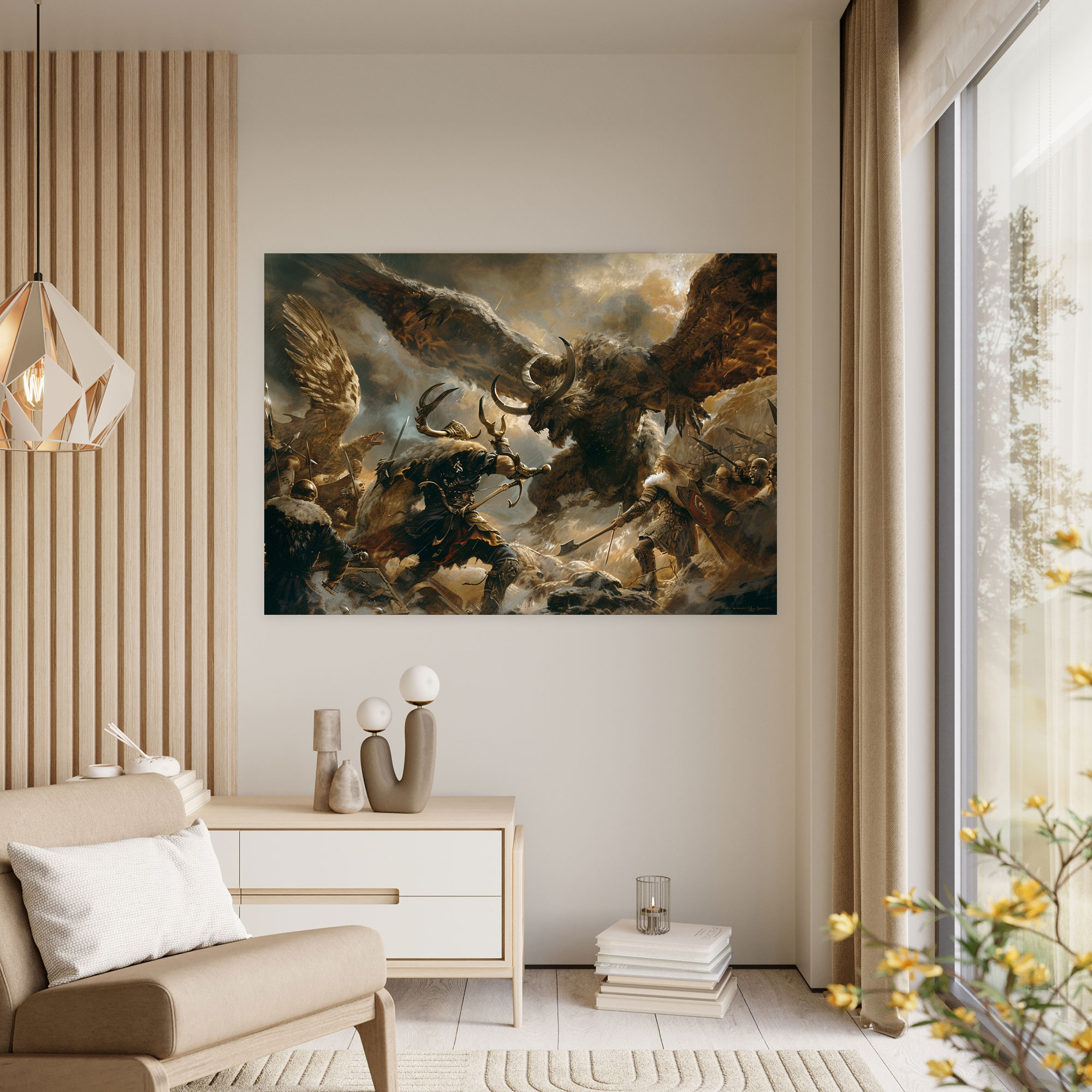 Norse Mythology Wall Art - Mythology, Home Decoration, Canvas Wall Art, Wall Decoration