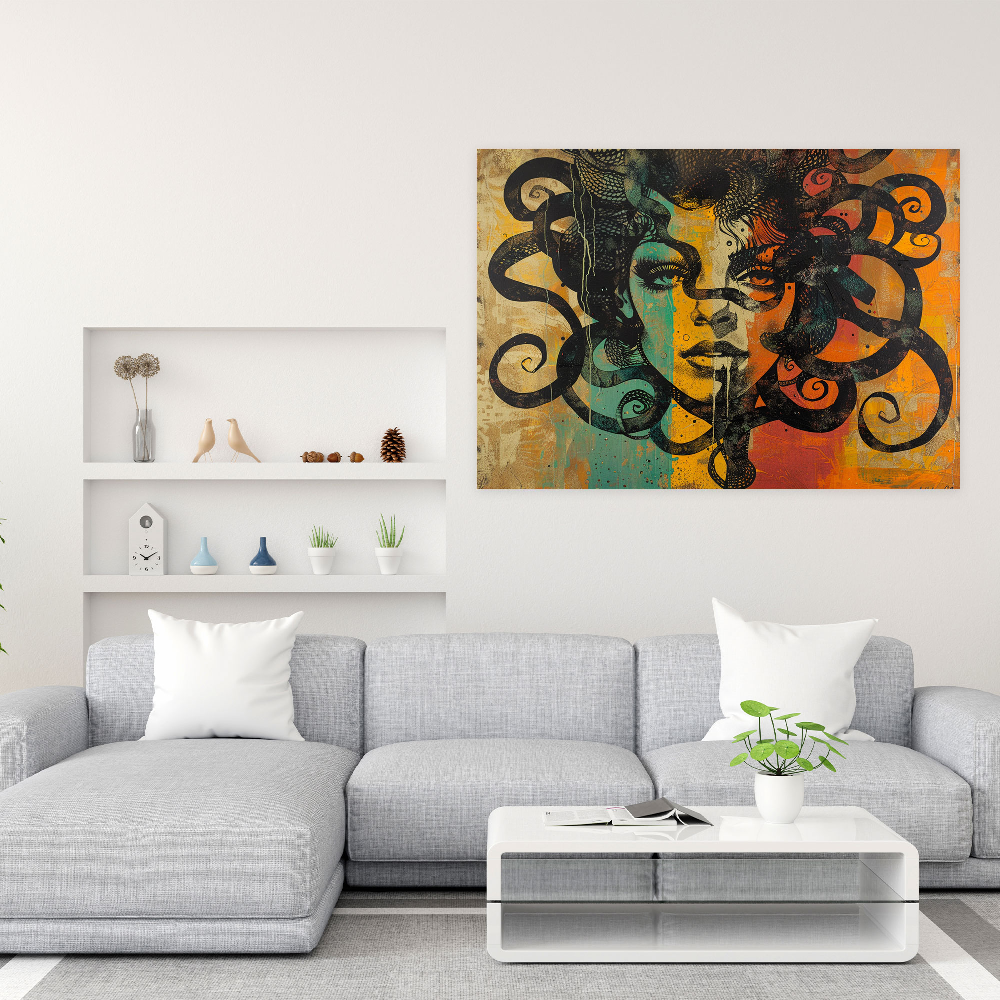 Medusa Wall Art - Mythology, Home Decoration, Wall Art, Wall Decoration