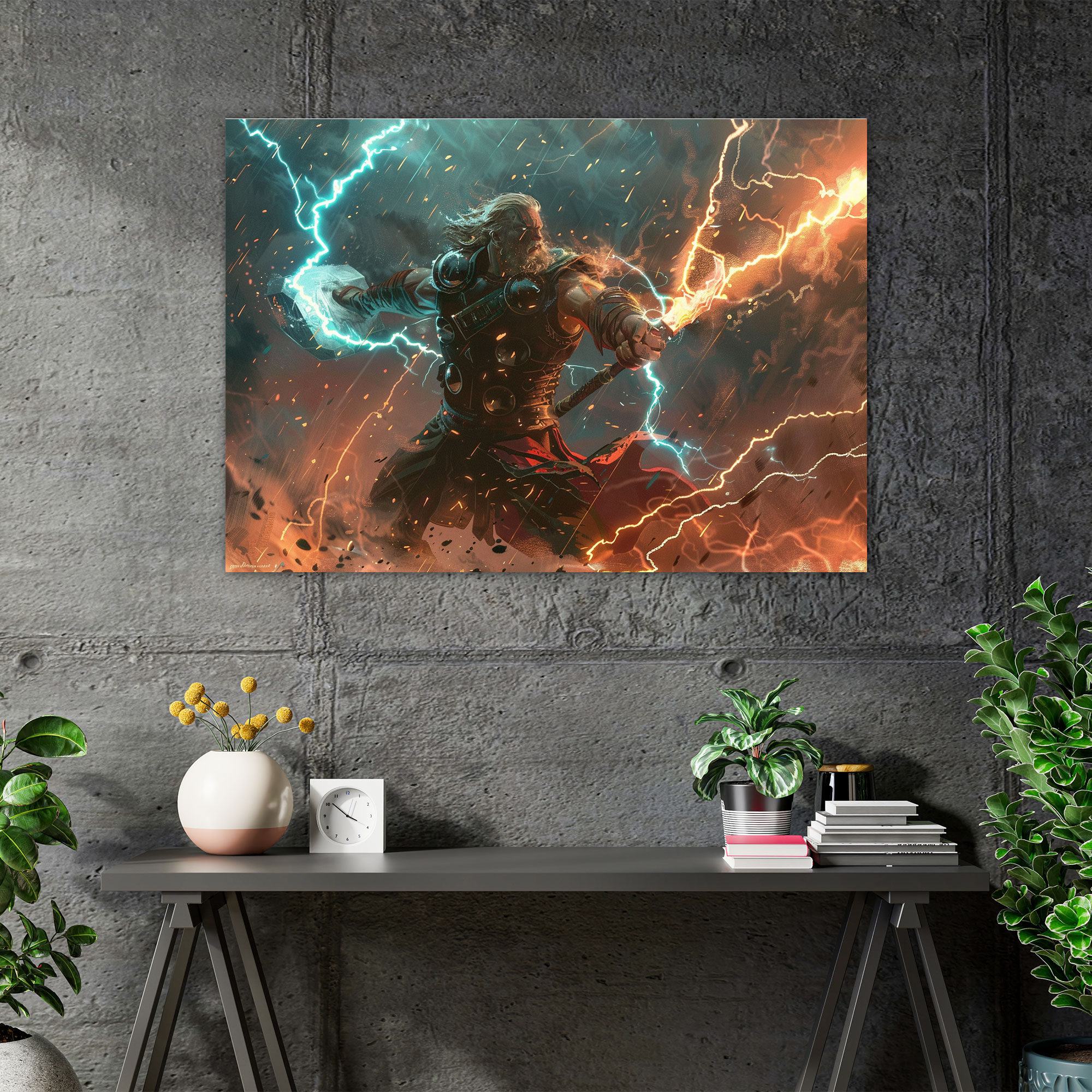 Thor Canvas Print - Mythology, Wall Decoration, Mythology, Canvas Print