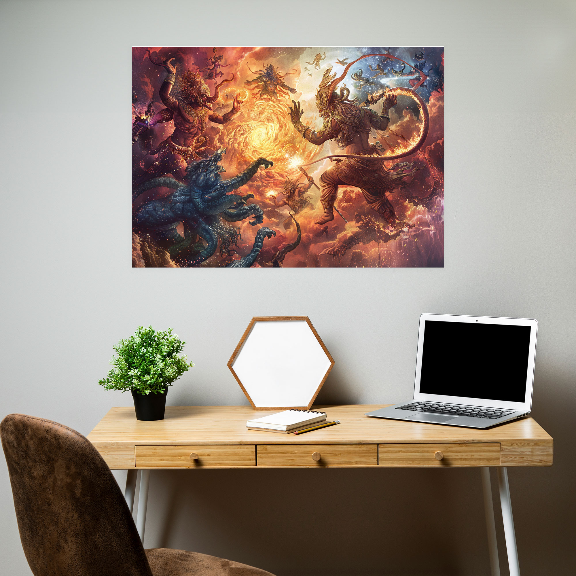 Hindu Mythology Wall Art - Mythology, Wall Decoration, Canvas, Canvas Wall Art