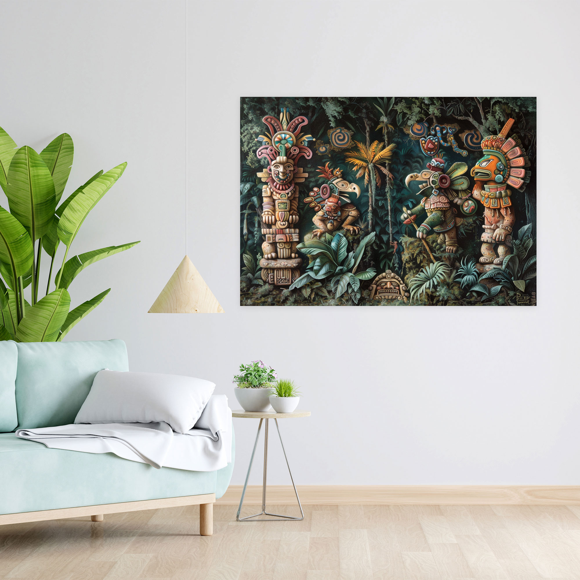 Mayan Mythology Canvas Print - Mythology, Wall Art, Wall Decoration, Canvas Wall Art