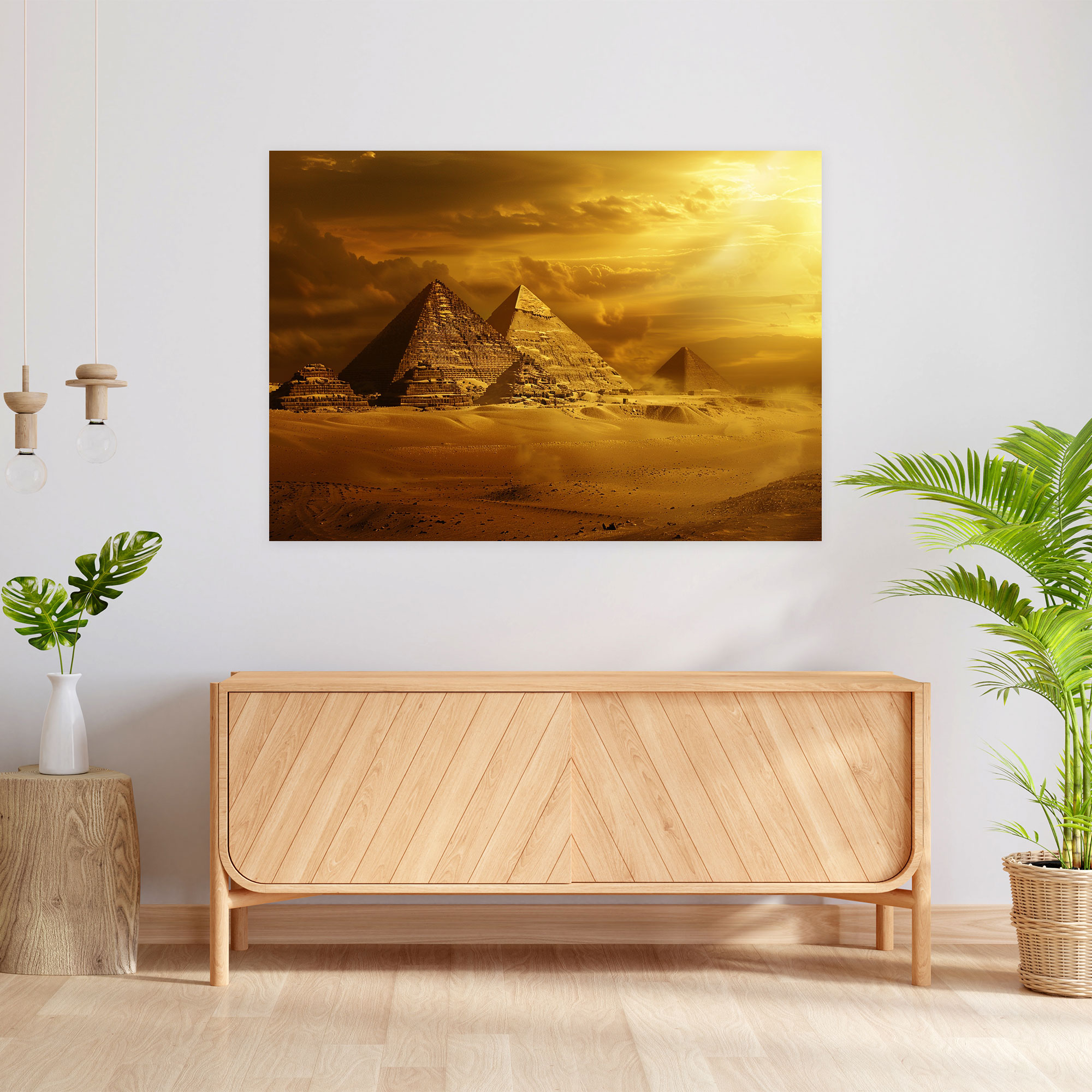 Mythology Wall Decoration - Majestic Pharaohs And Pyramids - Mythology, Wall Decoration, Canvas, Canvas Wall Art
