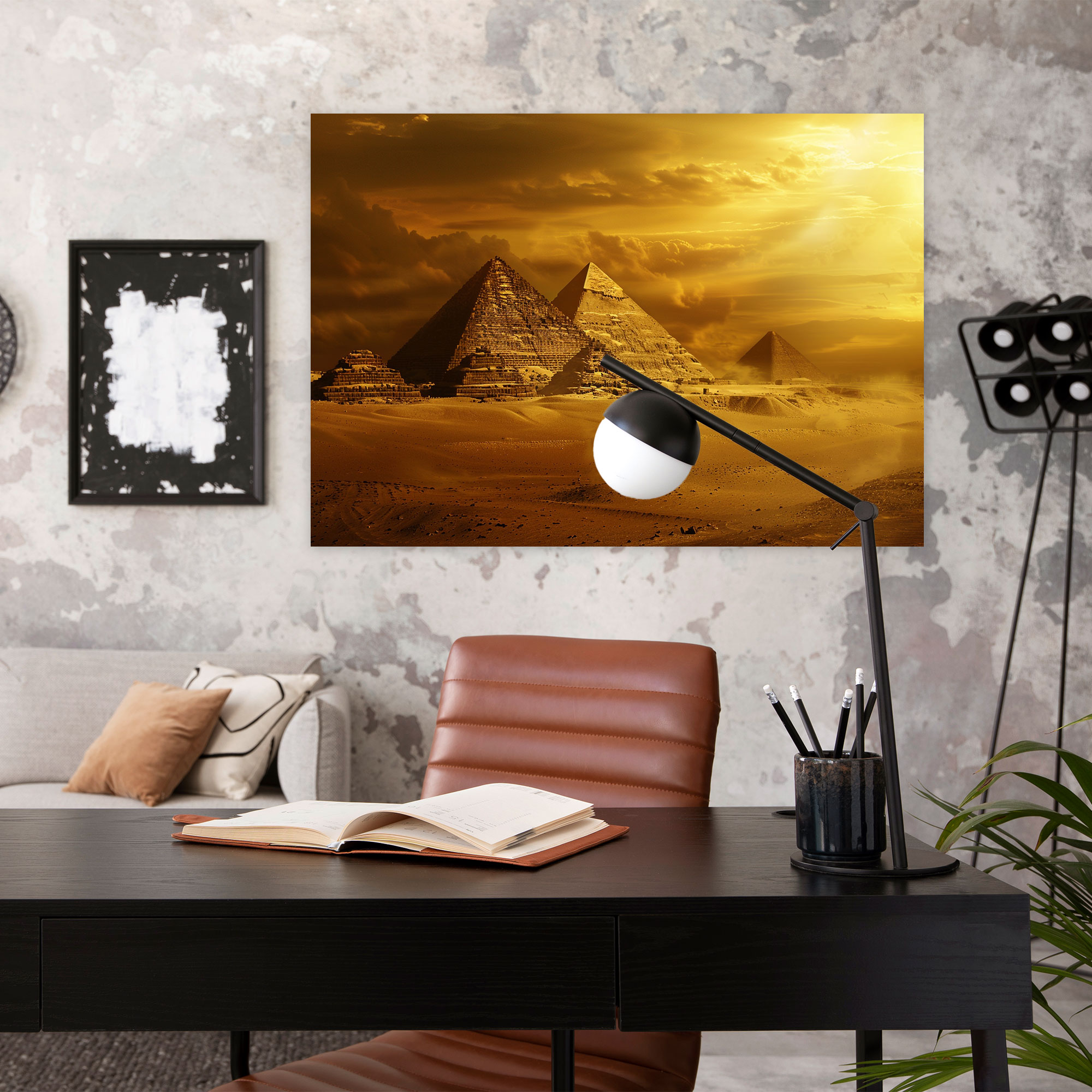 Mythology Wall Decoration - Majestic Pharaohs And Pyramids - Mythology, Wall Decoration, Canvas, Canvas Wall Art