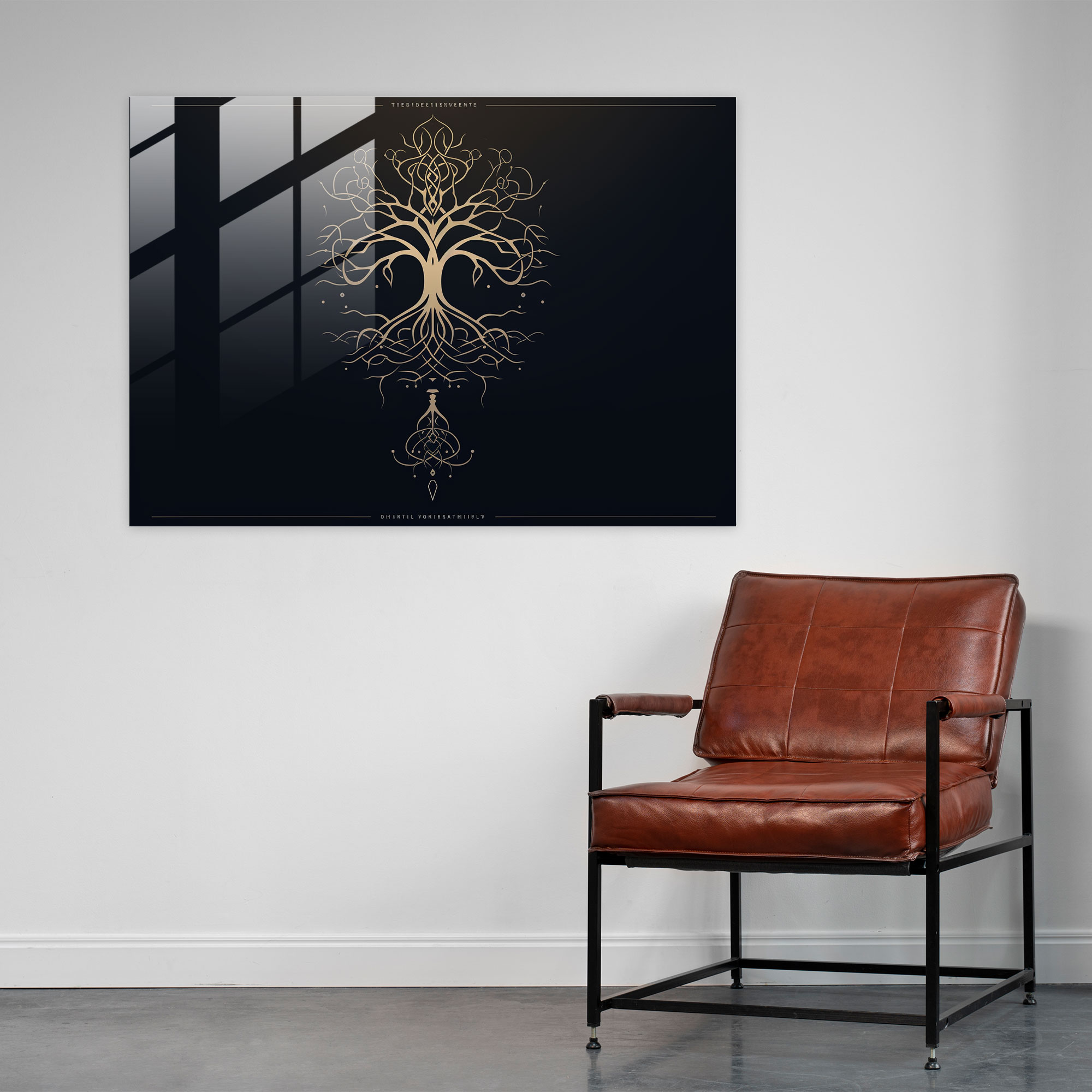 Mythology Glass Wall Art: Yggdrasil Symbol - Mythology, Mythology, Yggdrasil, Symbol