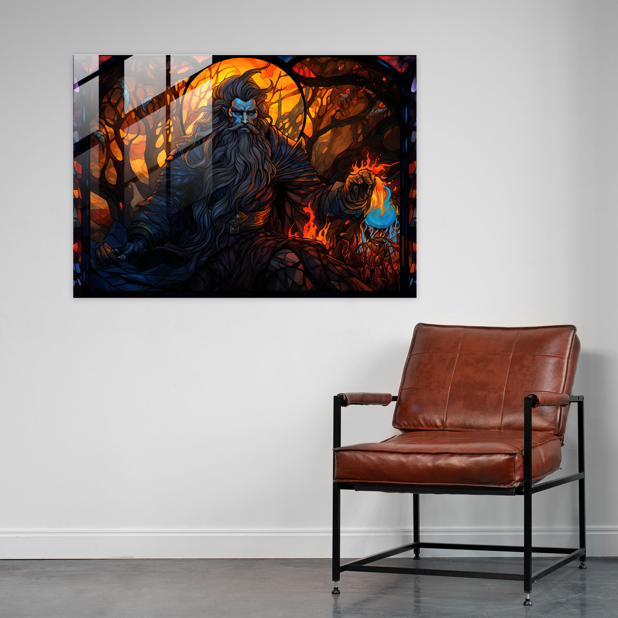 Mythology Glass Print - Mythology, Glass Wall Art, Hades, Wall Decoration