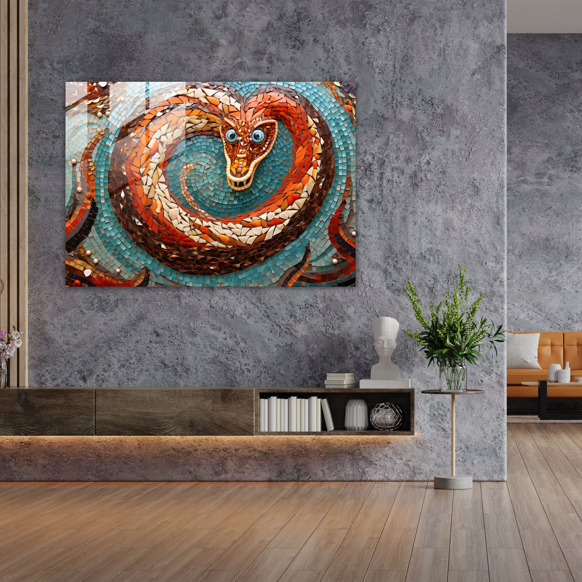 Mythology Home Decoration - Mythology, Mythology, Glass Mosaic Artwork, Home Decoration