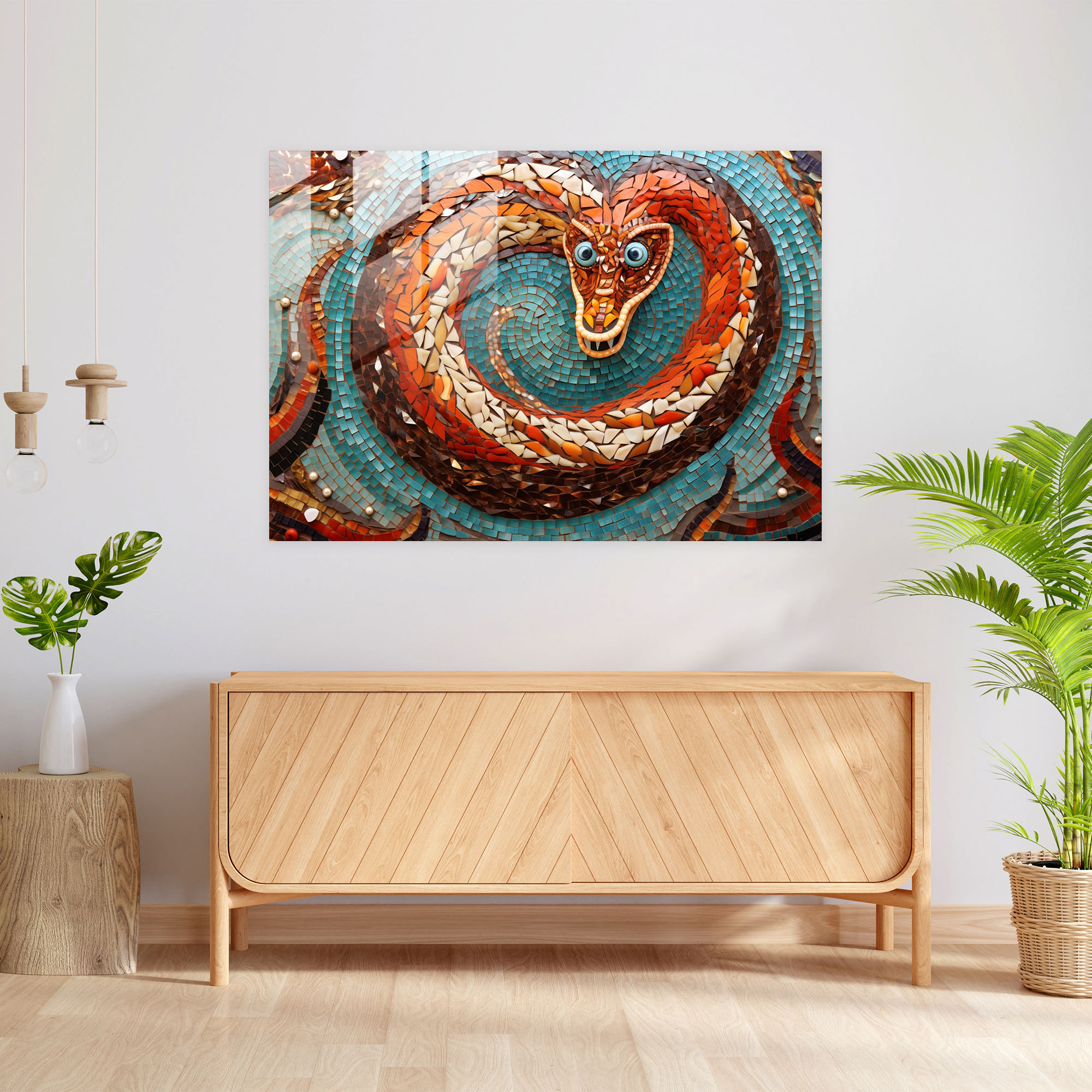 Mythology Home Decoration - Mythology, Mythology, Glass Mosaic Artwork, Home Decoration