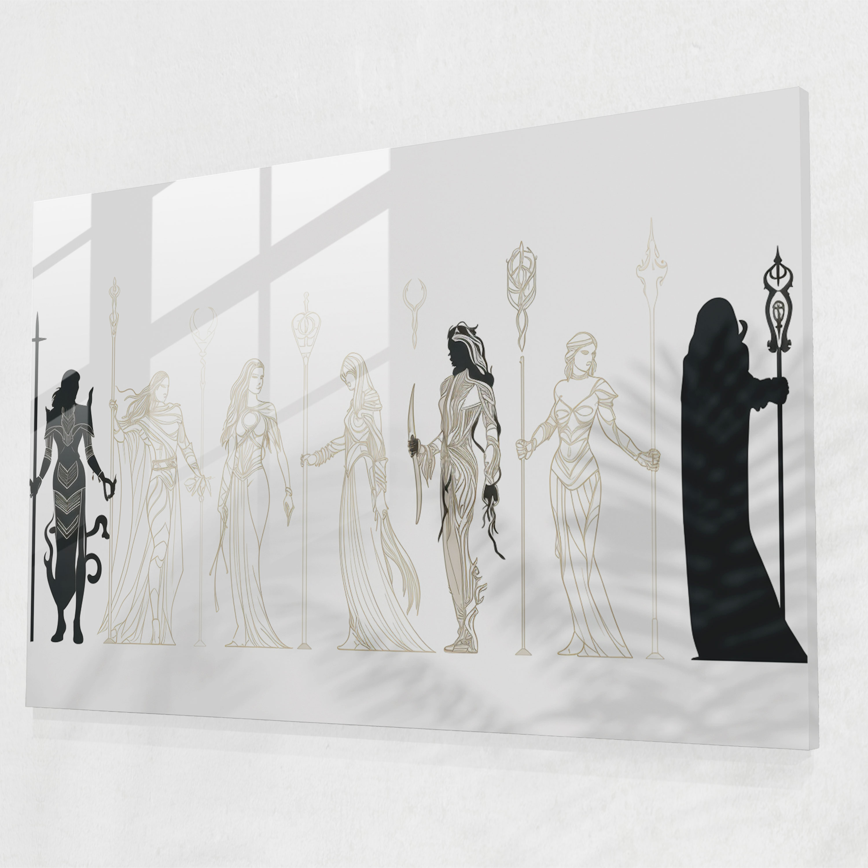 Norse Gods Glass Wall Art - Mythology, Wall Decoration, Glass Print, Sophistication