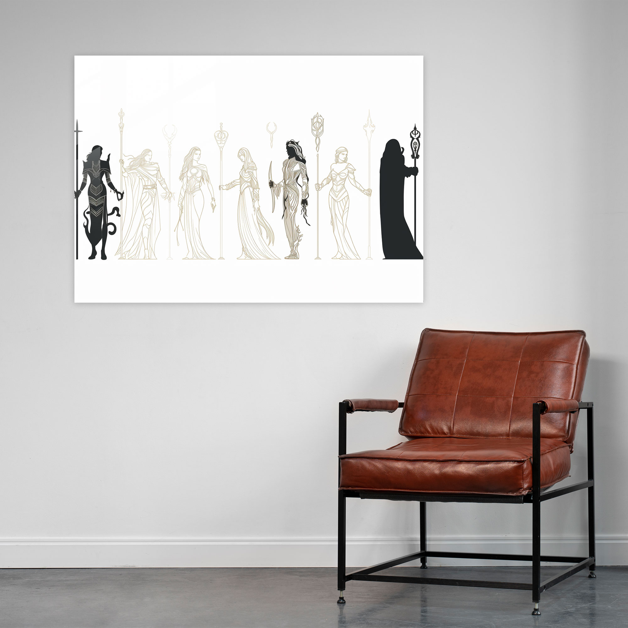 Norse Gods Glass Wall Art - Mythology, Wall Decoration, Glass Print, Sophistication