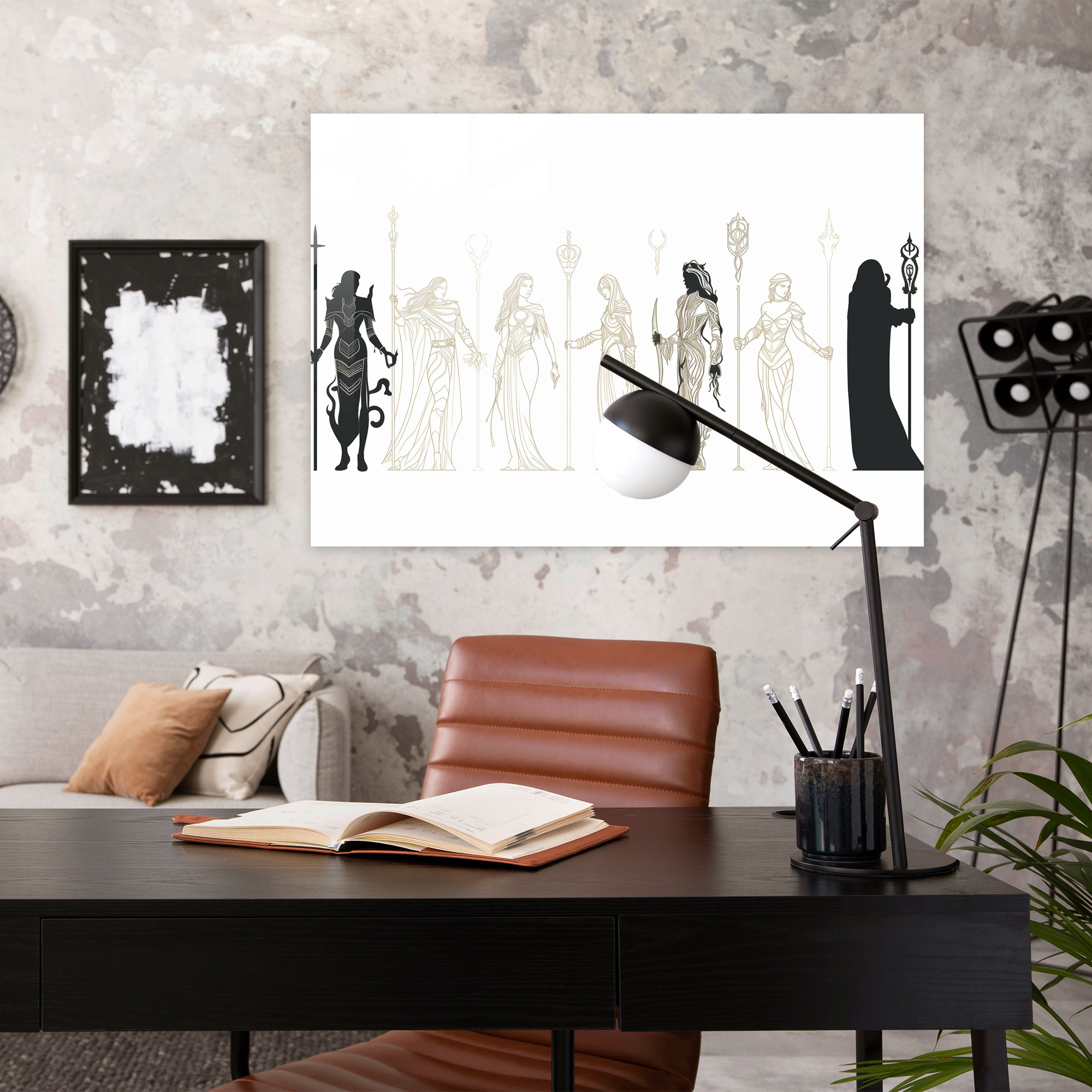 Norse Gods Glass Wall Art - Mythology, Wall Decoration, Glass Print, Sophistication