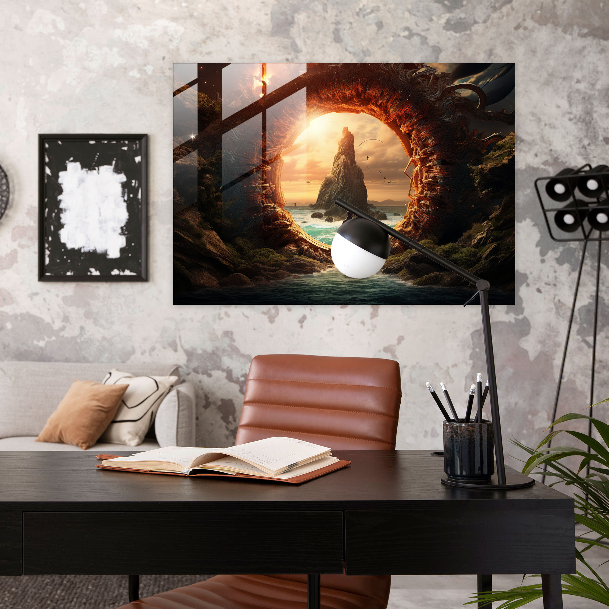 Mythology Glass Wall Art - Surreal Digital Illustration - Mythology, Modern Art, Mythology, Glass Print