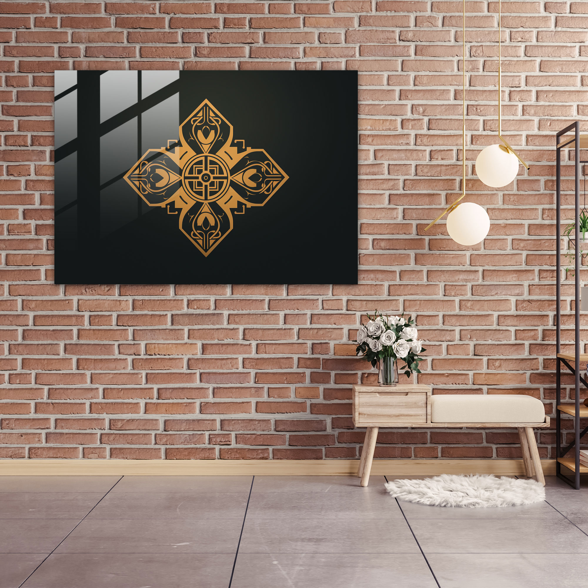 Mythology Glass Art - Minimalist Graphic Design - Mythology, Modern Art, Glass Wall Art, Modern Interpretation