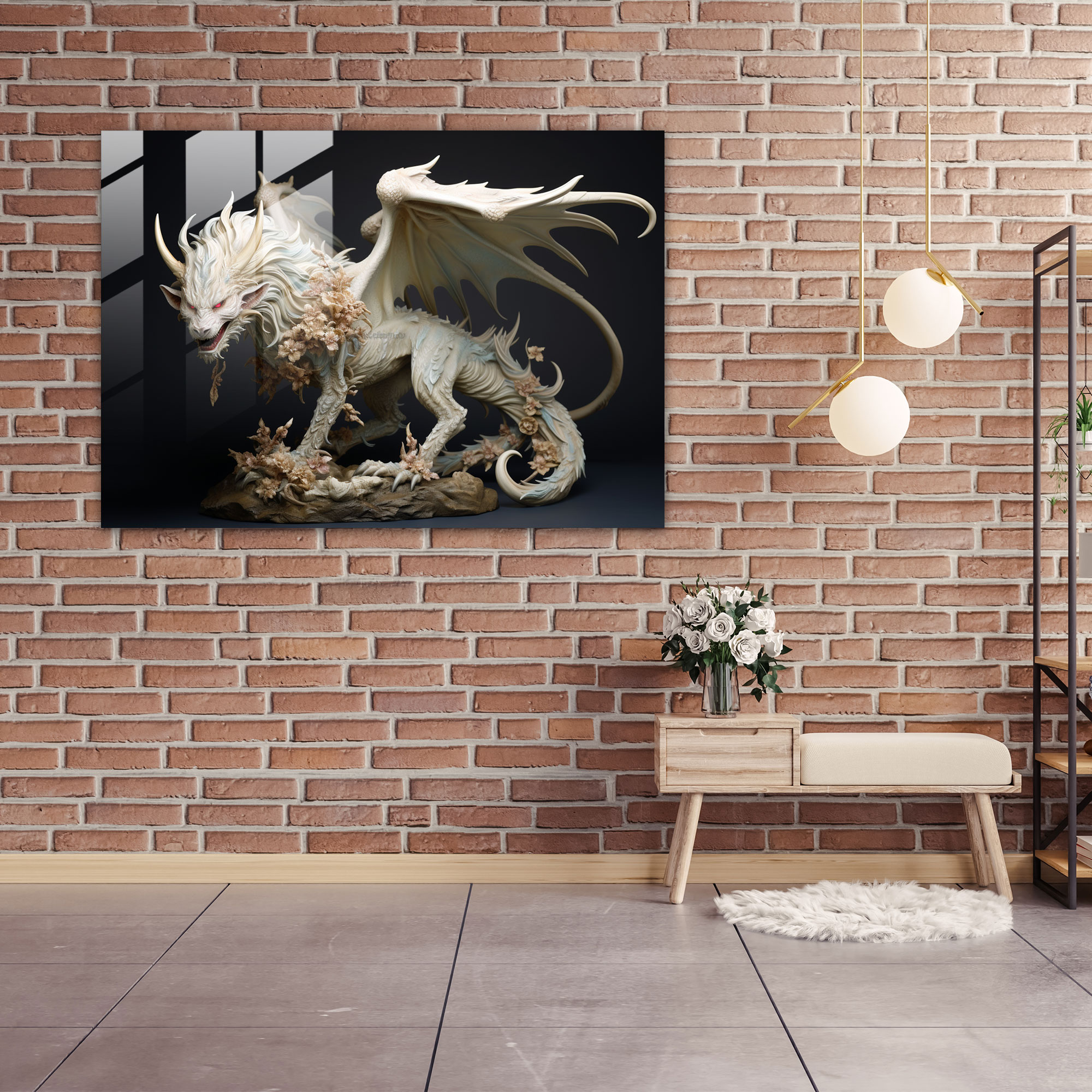 Mythology Glass Art - Realistic Sculpture - Mythology, Mythical Creature, Mythology, Intricate Details