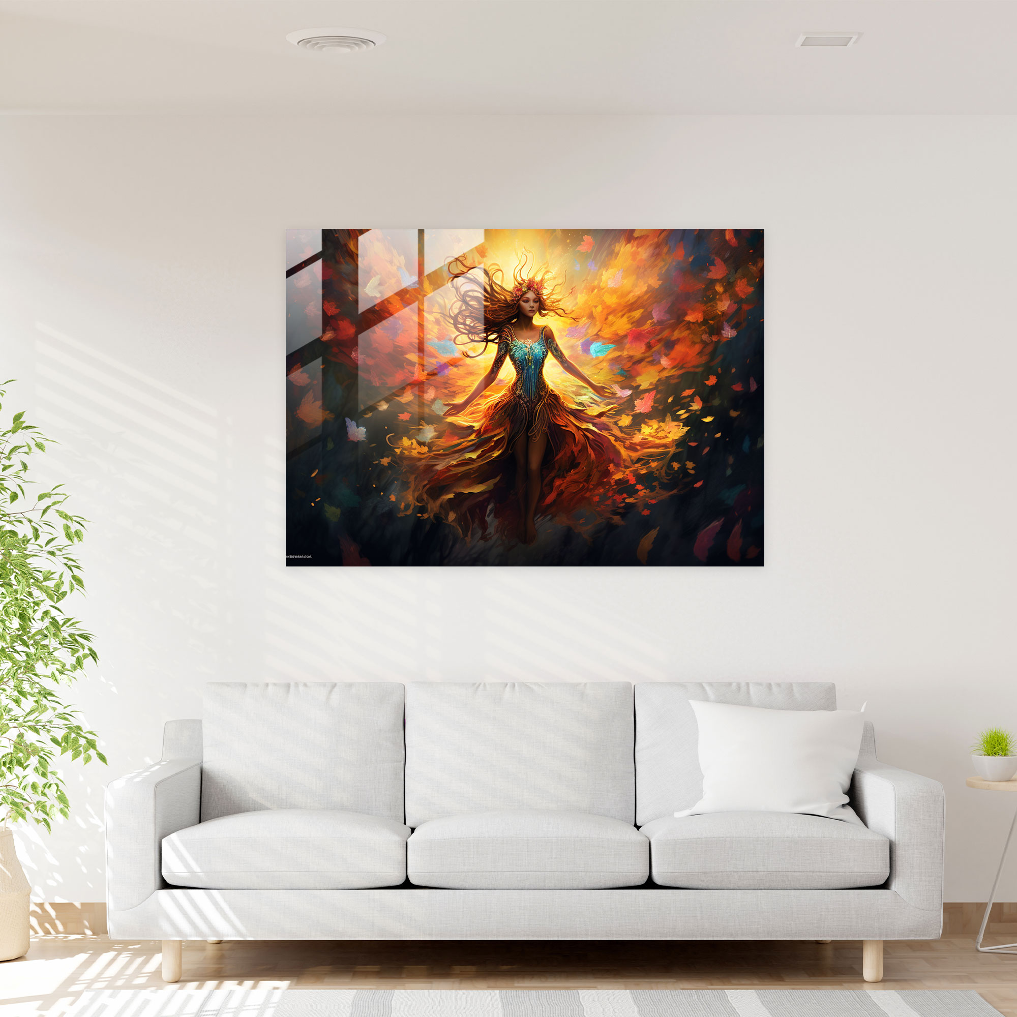Mythology Glass Print - Enchanted Forest - Mythology, Home Decoration, Wall Decoration, Modern Art