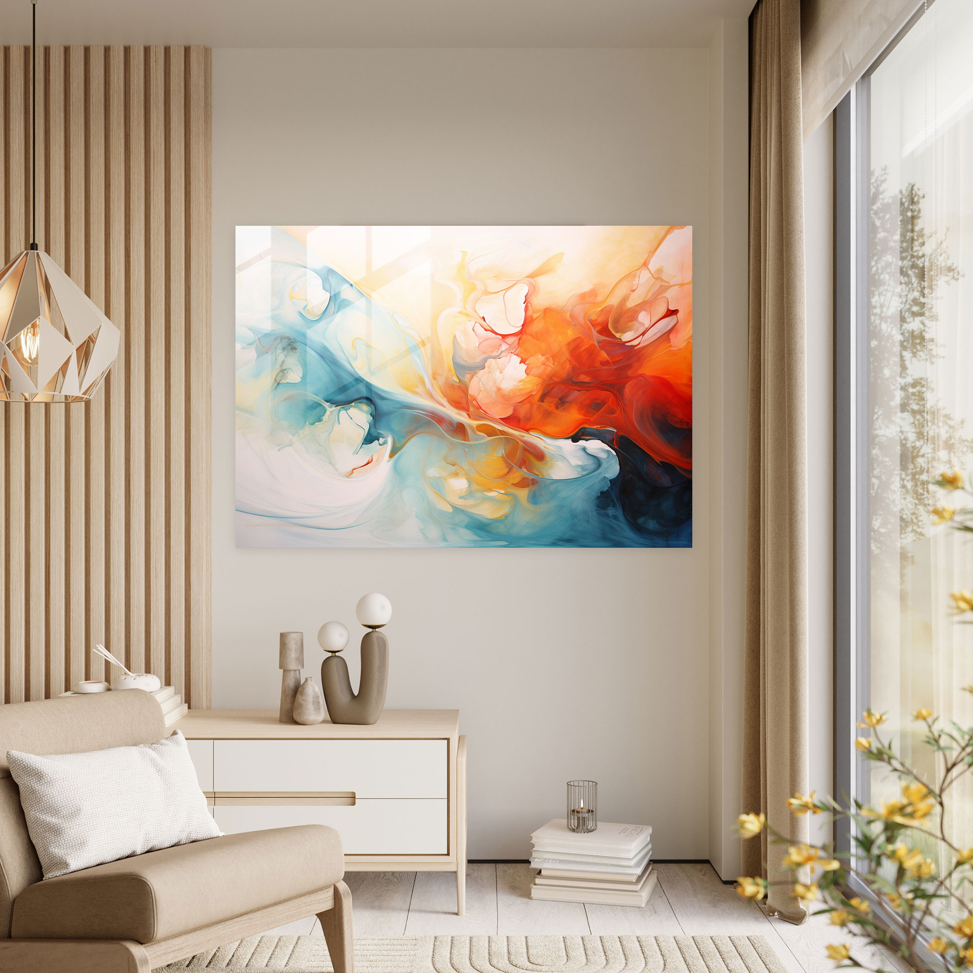 Mythology Glass Print - Clash Of Titans - Mythology, Wall Decoration, Mythical Beings, Mythology Glass Print