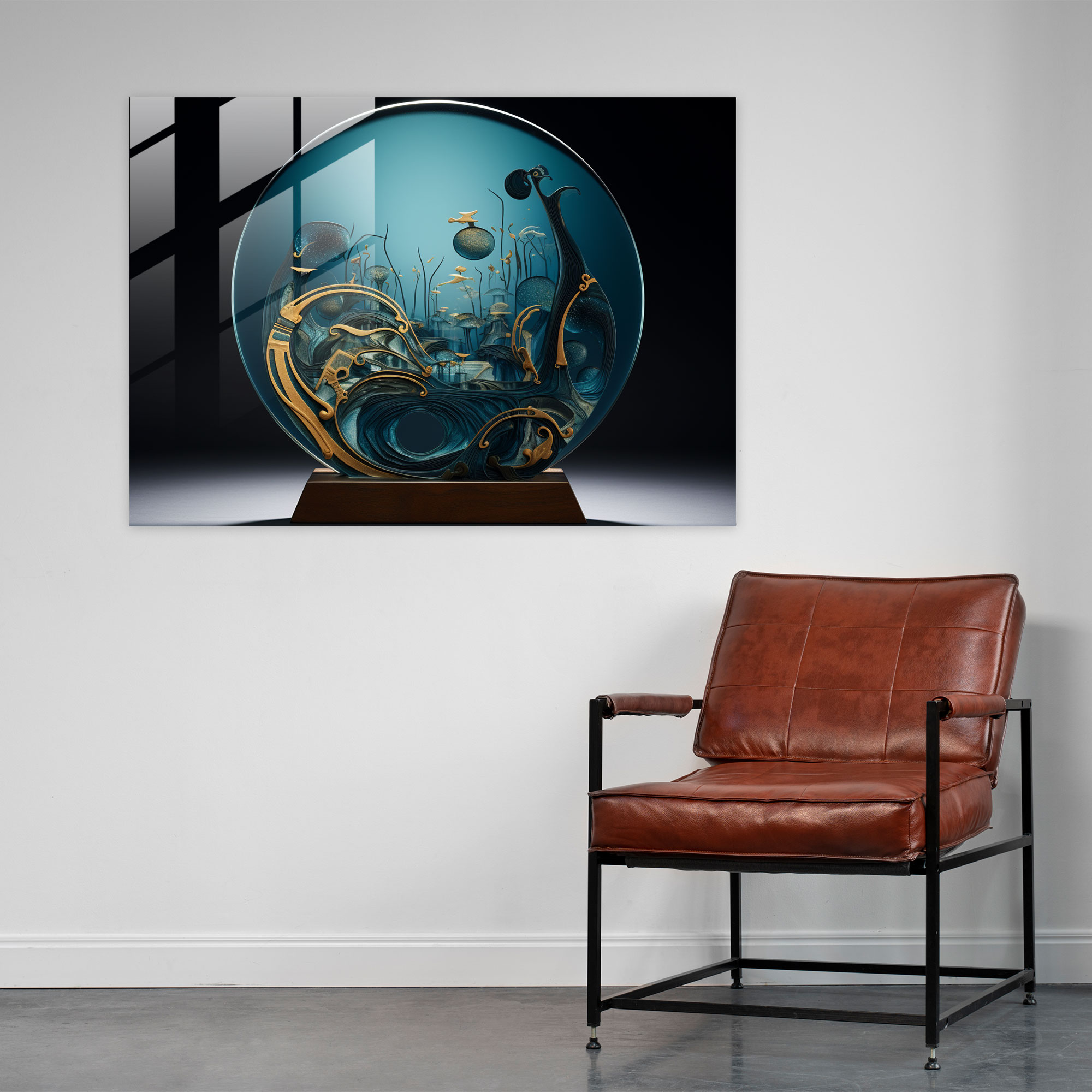 Abstract Norse Mythology Glass Print - Mythology, Glass Print, Home Decoration, Glass Art
