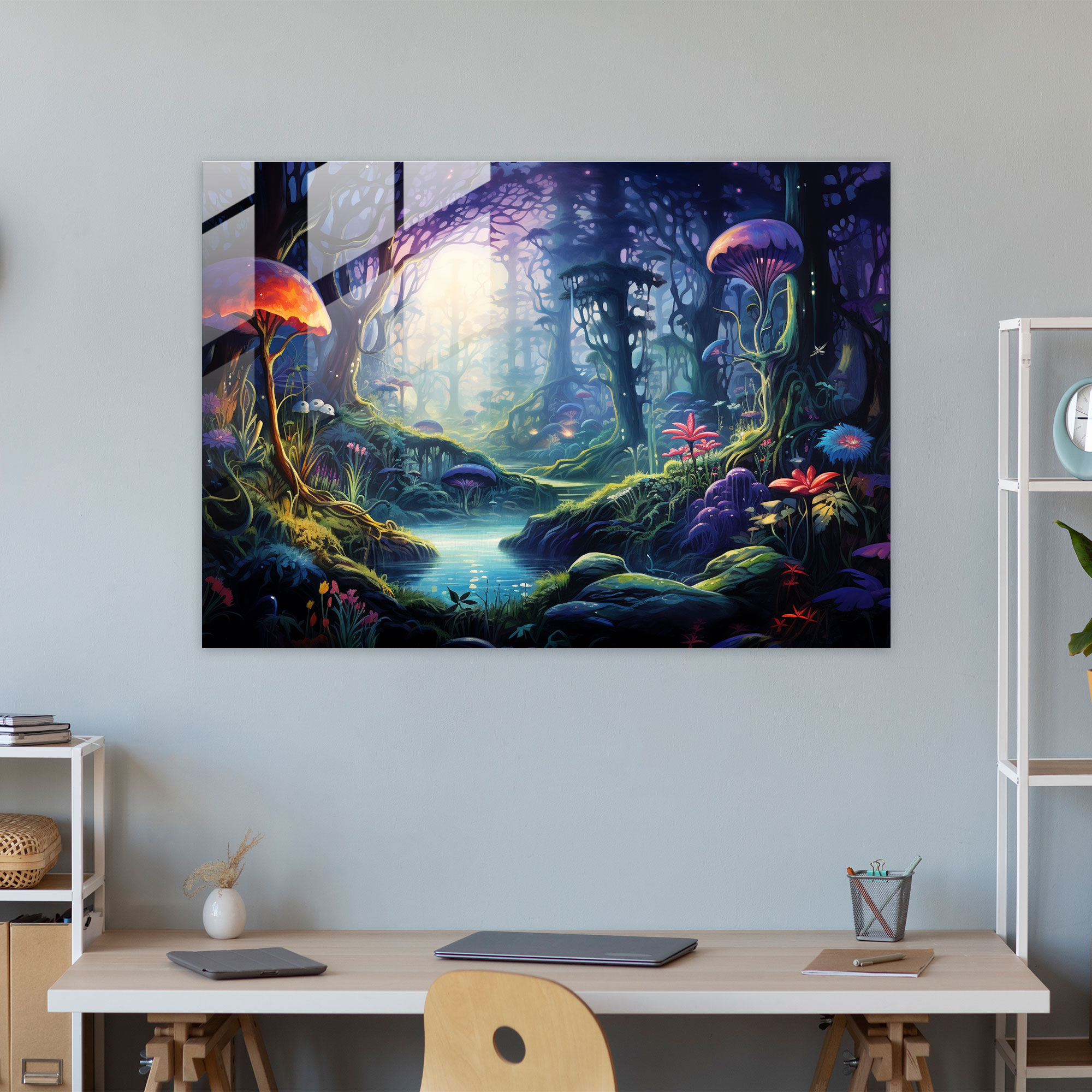 Mythology Glass Wall Art - Mystical Forest - Mythology, Mythology Glass Wall Art, Home Decoration, Mystical Forest