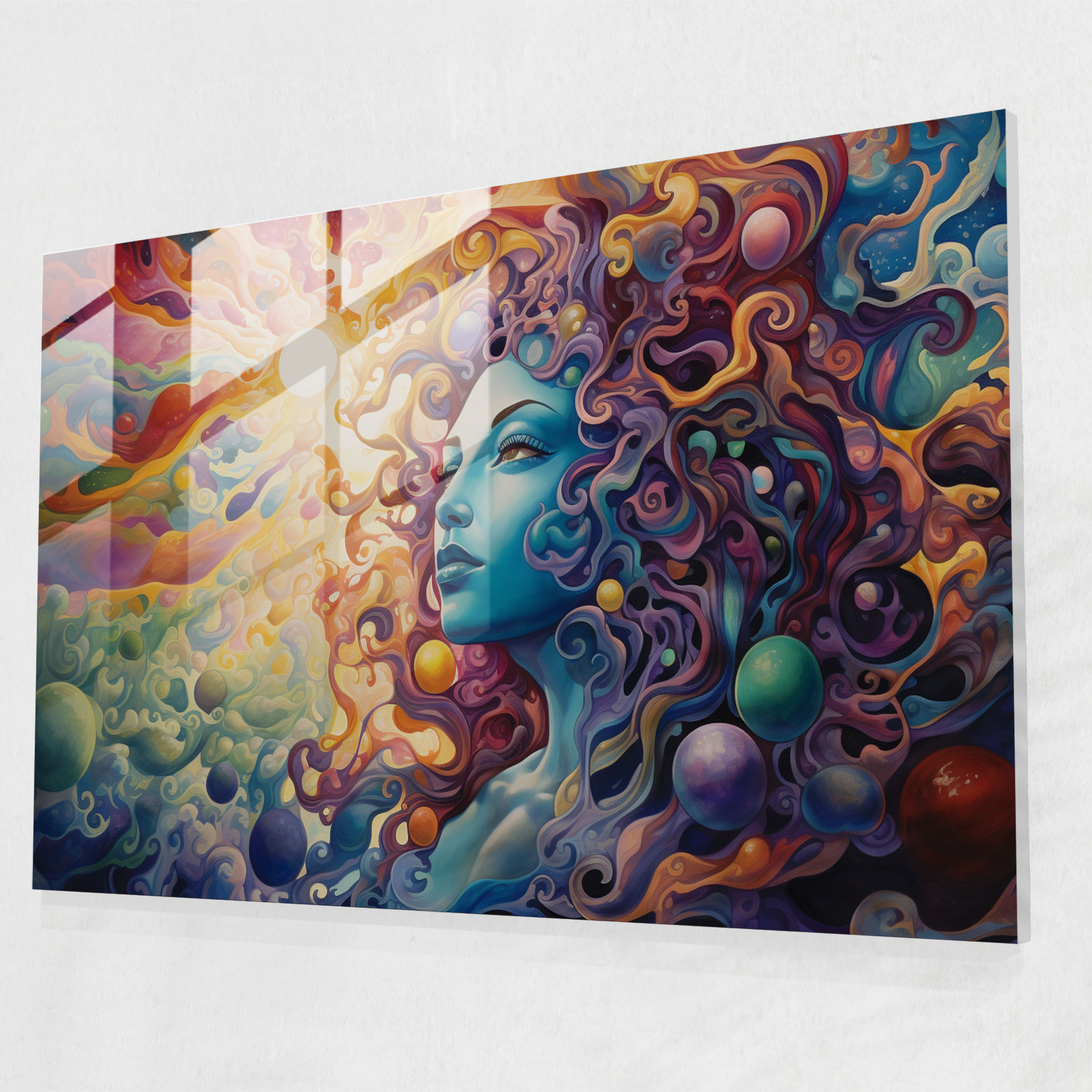 Celestial Mythology Glass Wall Art - Mythology, Mythology, Modern Art, Glass Print