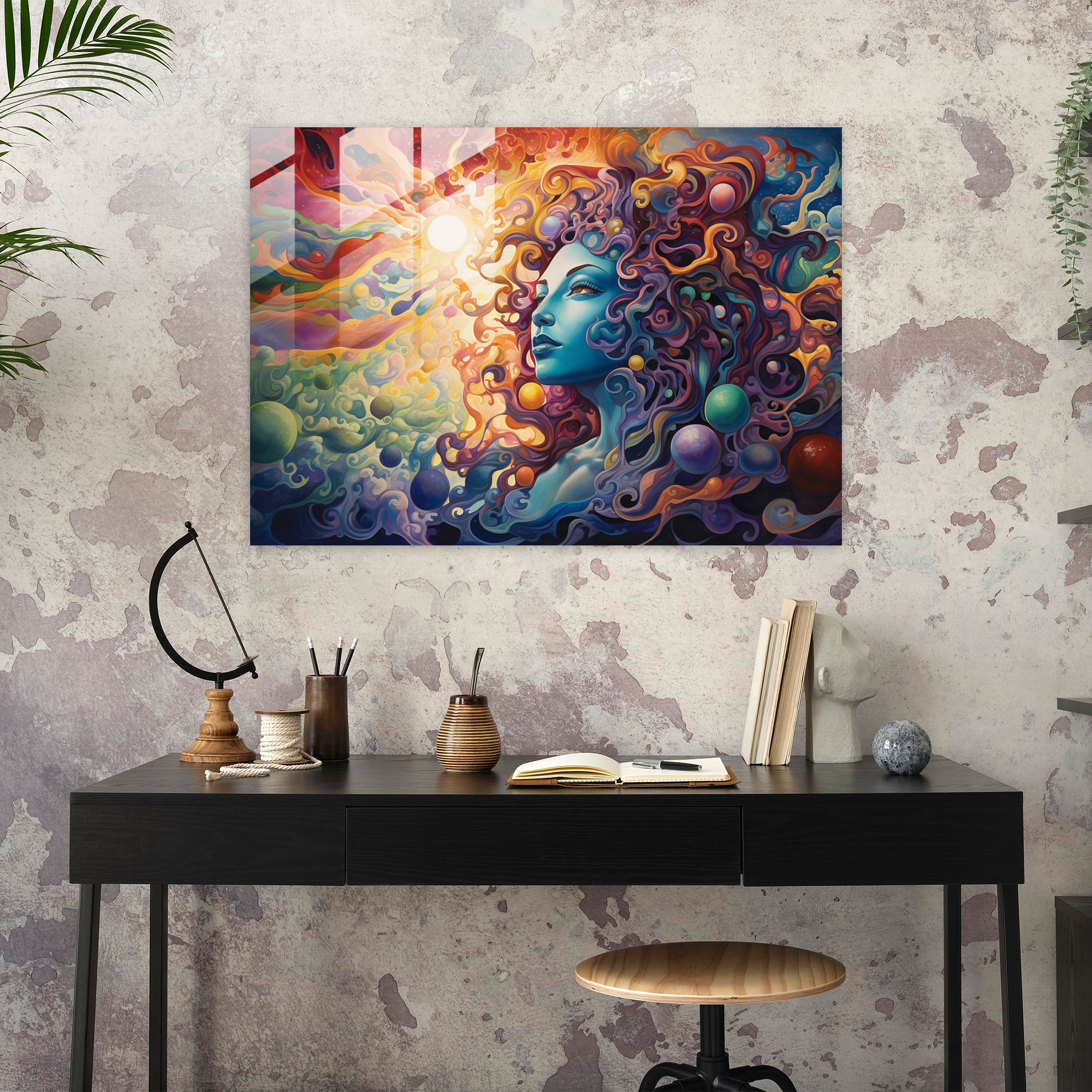 Celestial Mythology Glass Wall Art - Mythology, Mythology, Modern Art, Glass Print