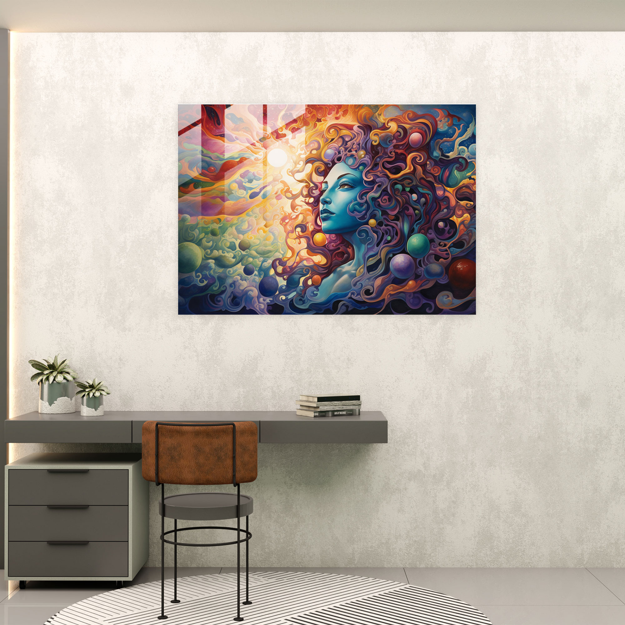 Celestial Mythology Glass Wall Art - Mythology, Mythology, Modern Art, Glass Print