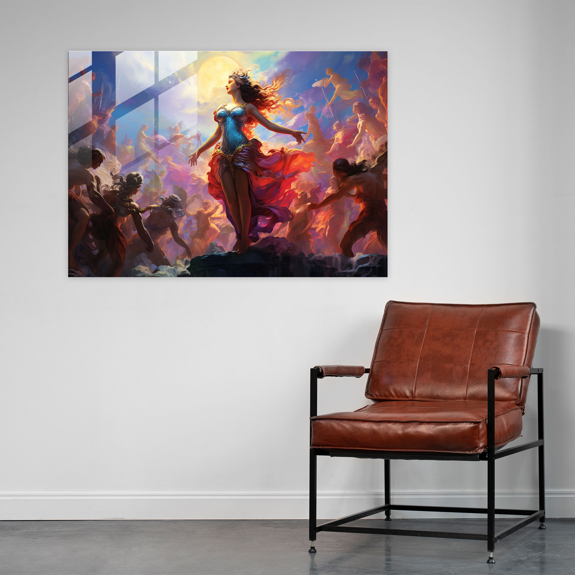 Mythology Glass Print - Mythology, Home Decoration, Modern Art, Renaissance Painting
