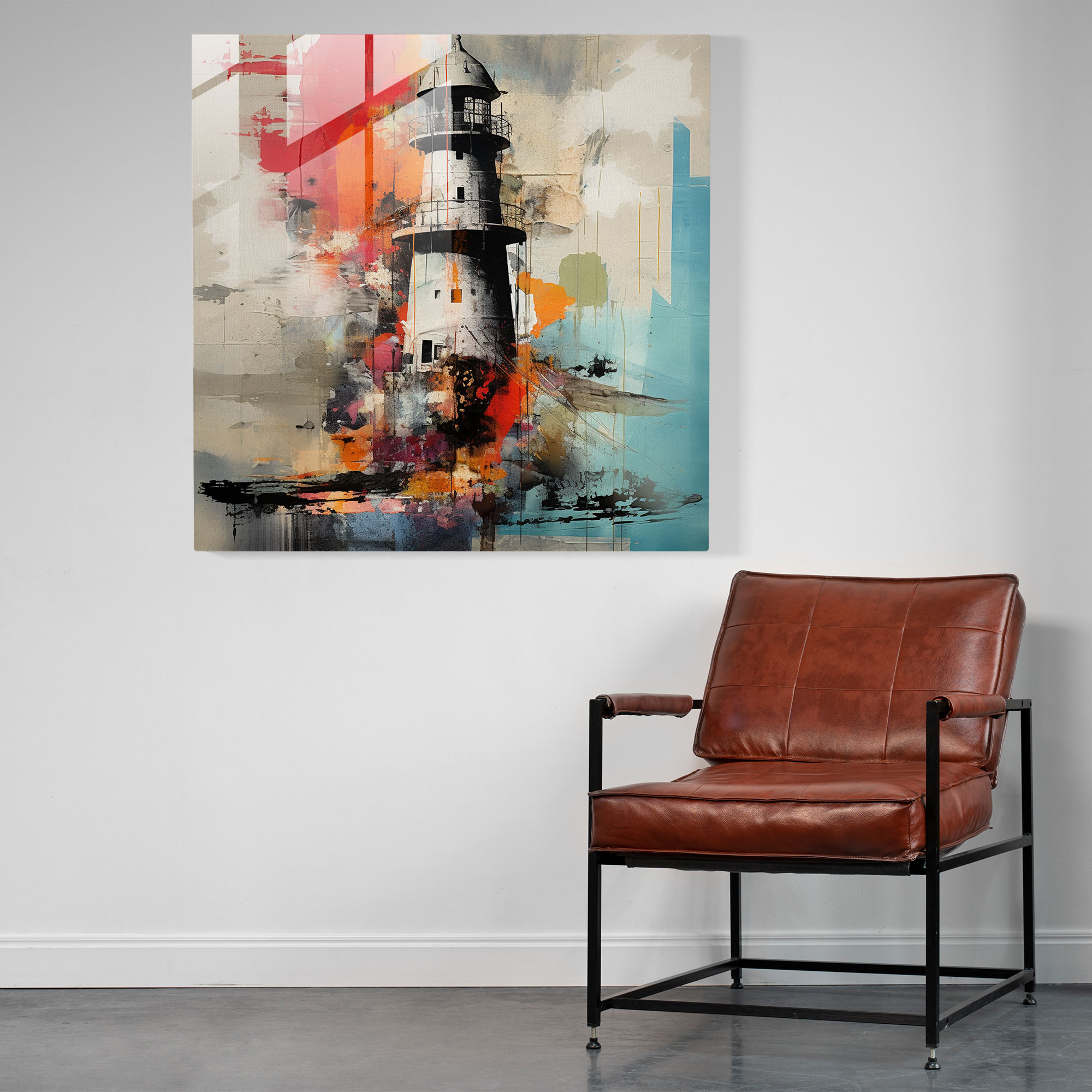 Expressive Maiden Tower Glass Print - Maiden Tower, Expressive, Glass Wall Art, Digital Elements