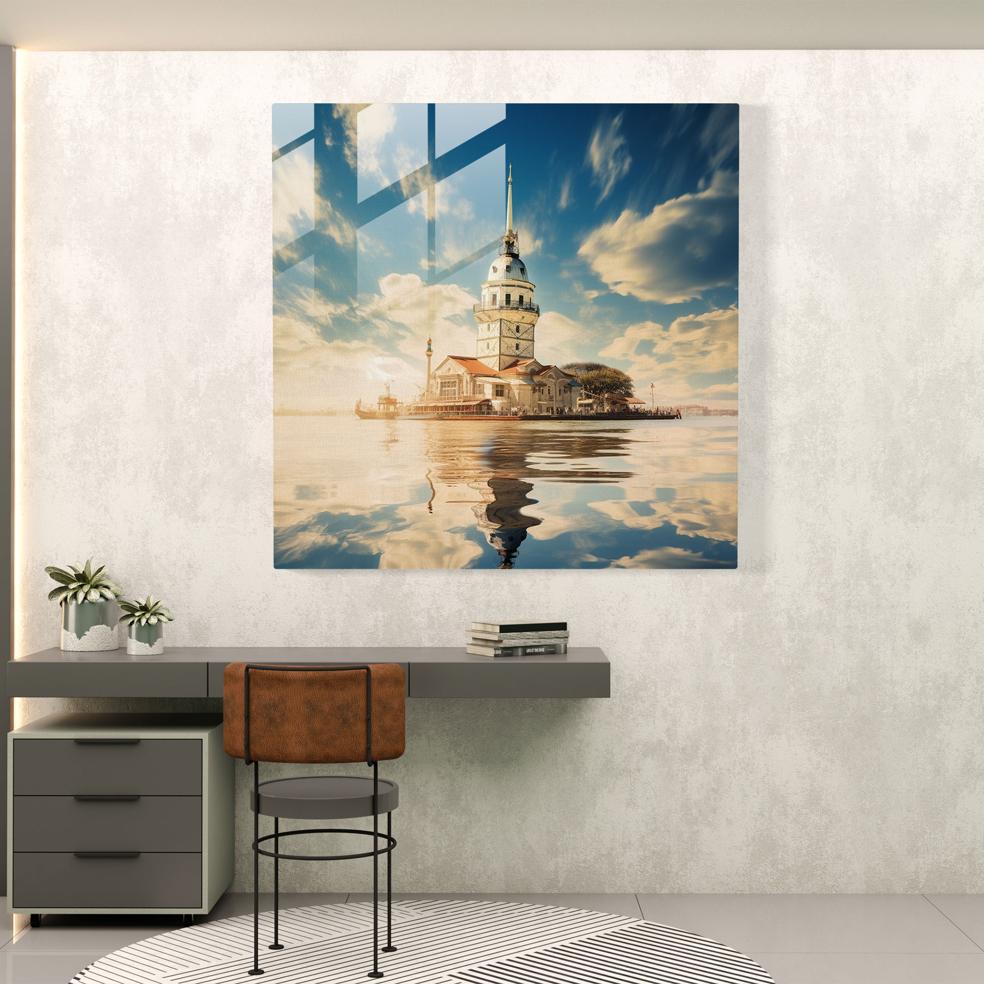 Maiden Tower Photographic Glass Print - Maiden Tower, Breathtaking Detail, Majestic Beauty, Home Decoration