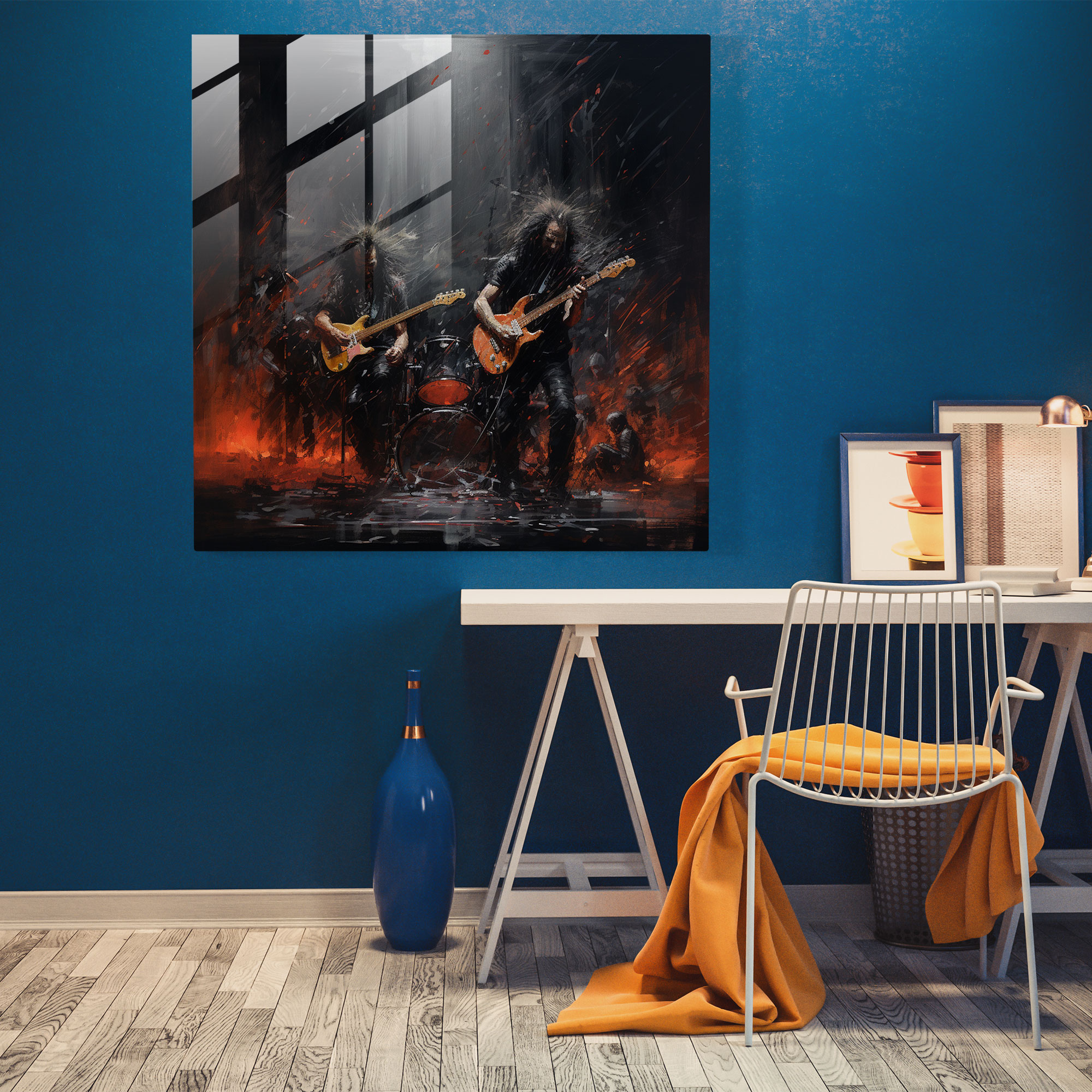 Metallica Energy Glass Print - Metallica, Modern Art, Glass Print, Metallica